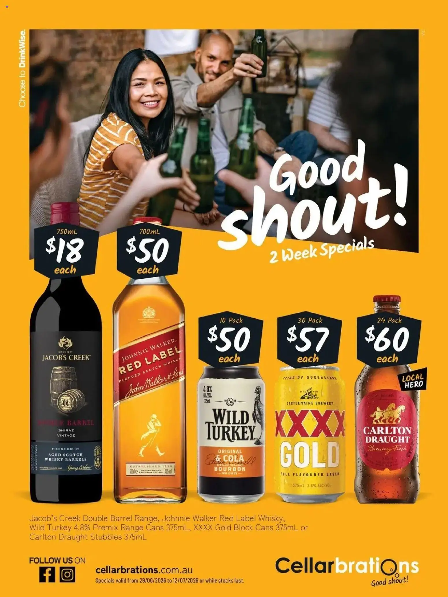 Cellarbrations catalogue - valid from 29/06/2026 | Page: 1 | Products: Bourbon, Whiskey, Scotch, Turkey