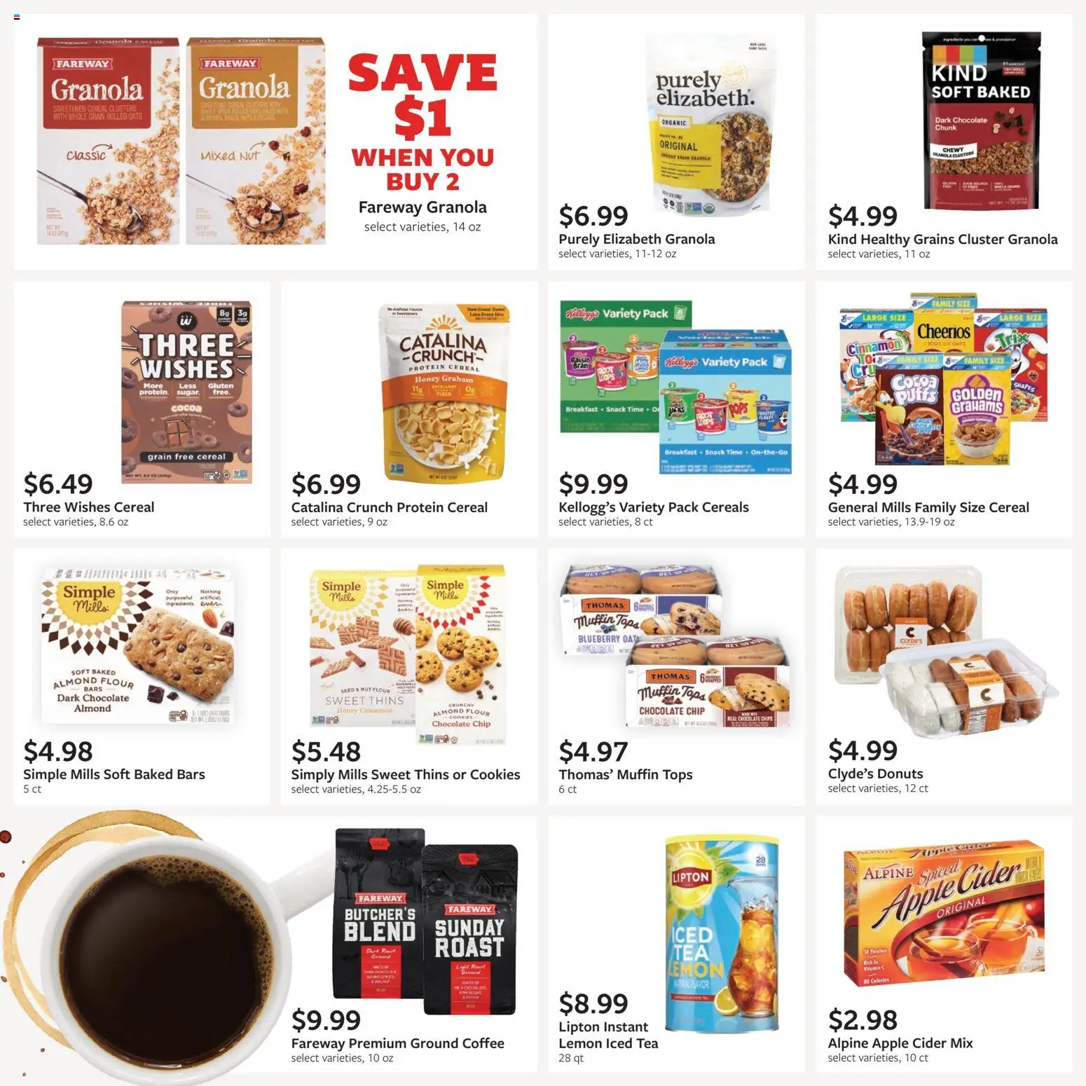 Fareway Monthly Ad - valid from 08/31/2026 | Page: 17 | Products: Cider, Almond flour, Protein, Flakes