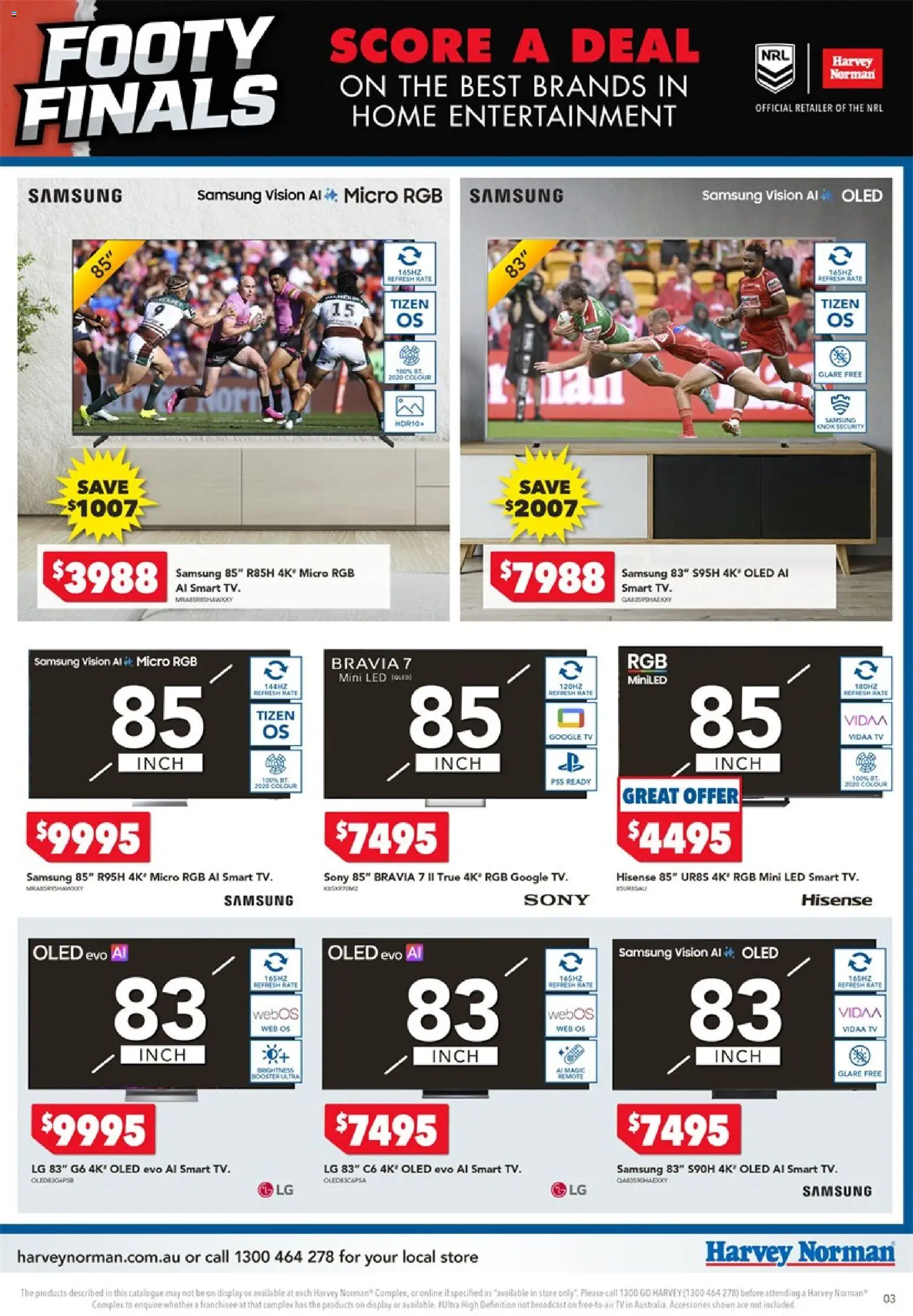 Harvey Norman catalogue - valid from 24/09/2026 | Page: 3 | Products: Mask, Accessories, Tv