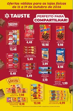 Tauste ofertas Nestlé - Pré-Visualização do folheto da loja Tauste, válido de 13/10/2026