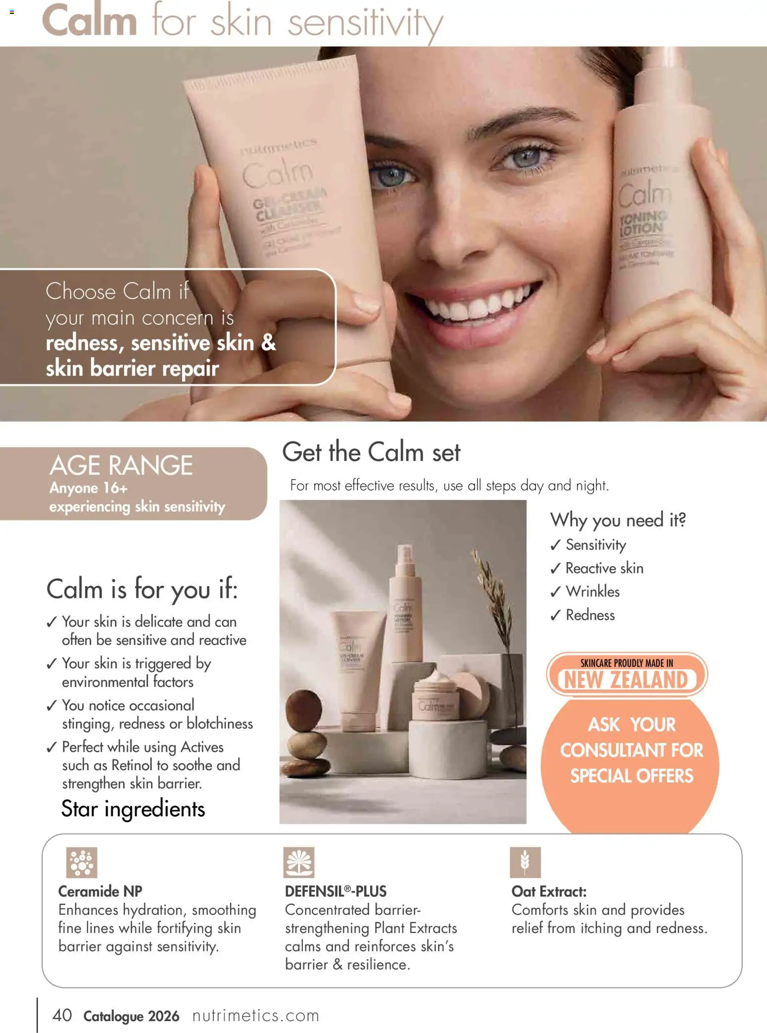 Nutrimetics catalogue - valid from 01/01/2026 | Page: 40 | Products: Ingredients, Plant, Retinol, Sensitive skin