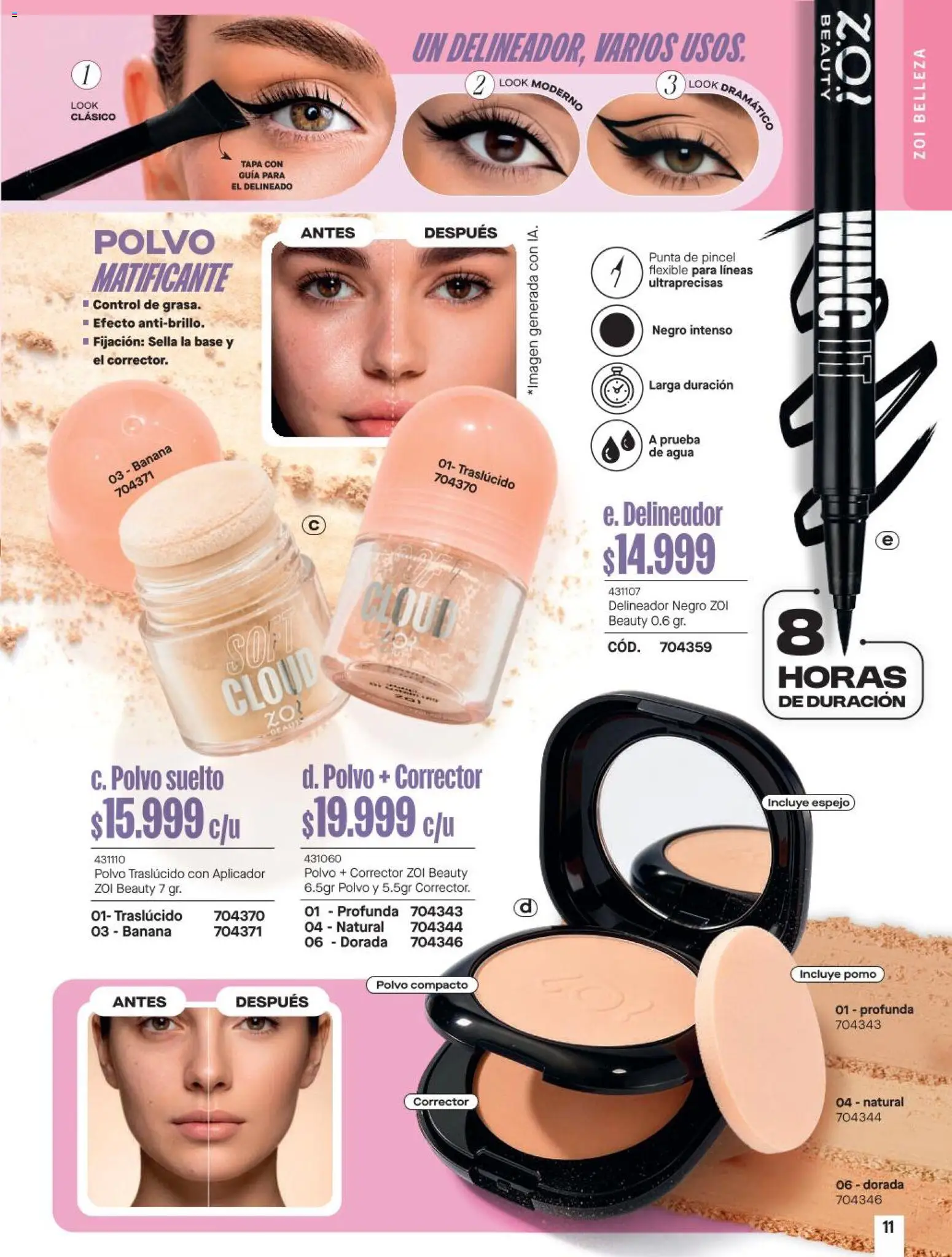 Carmel revista - valida desde el 11/08/2026 | Página: 203 | Productos: Agua, Polvo, Tapa, Corrector