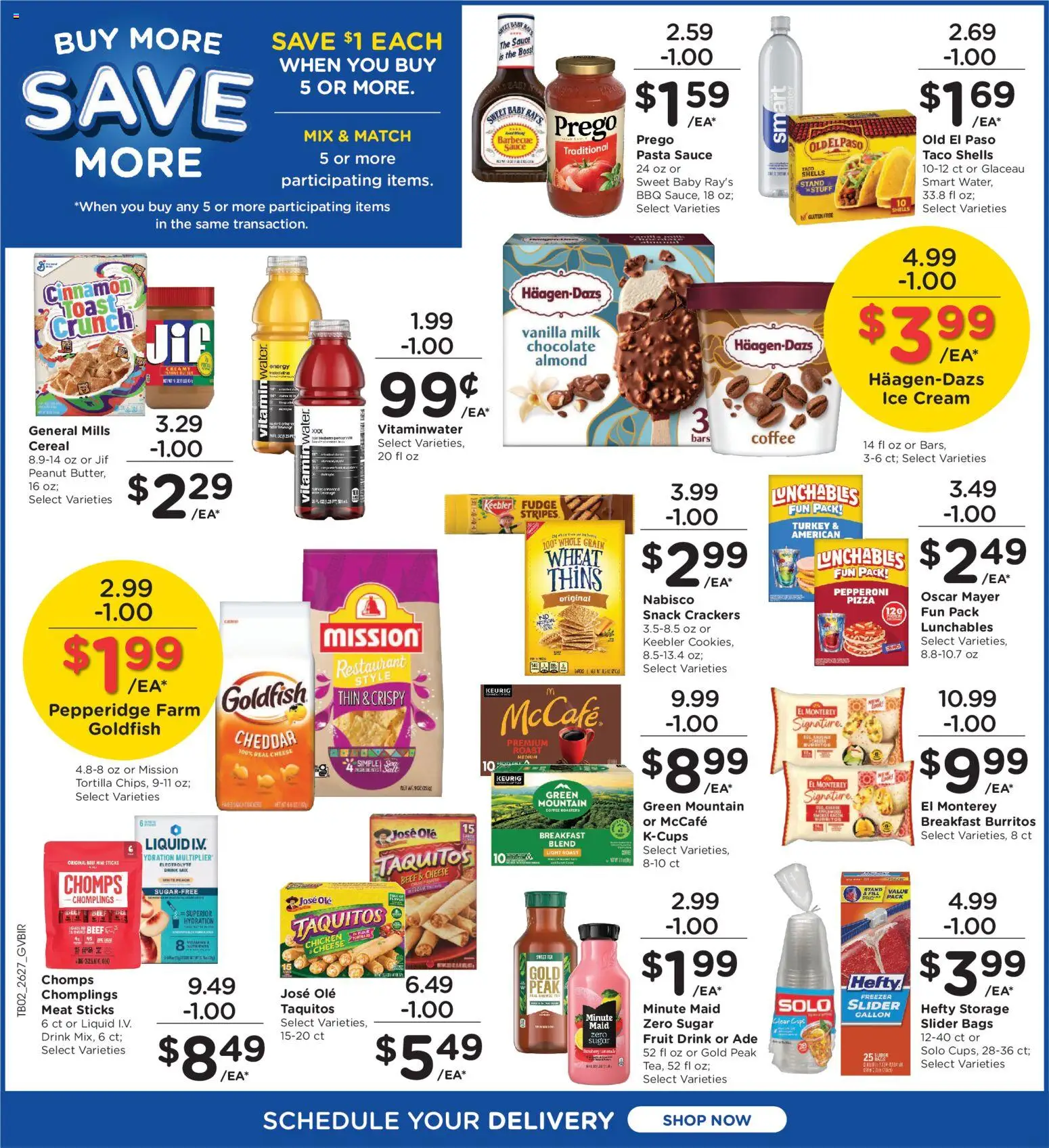 Kroger Ad - valid from 08/05/2026 | Page: 3 | Products: Meat, Pasta, Fruit, Cereal