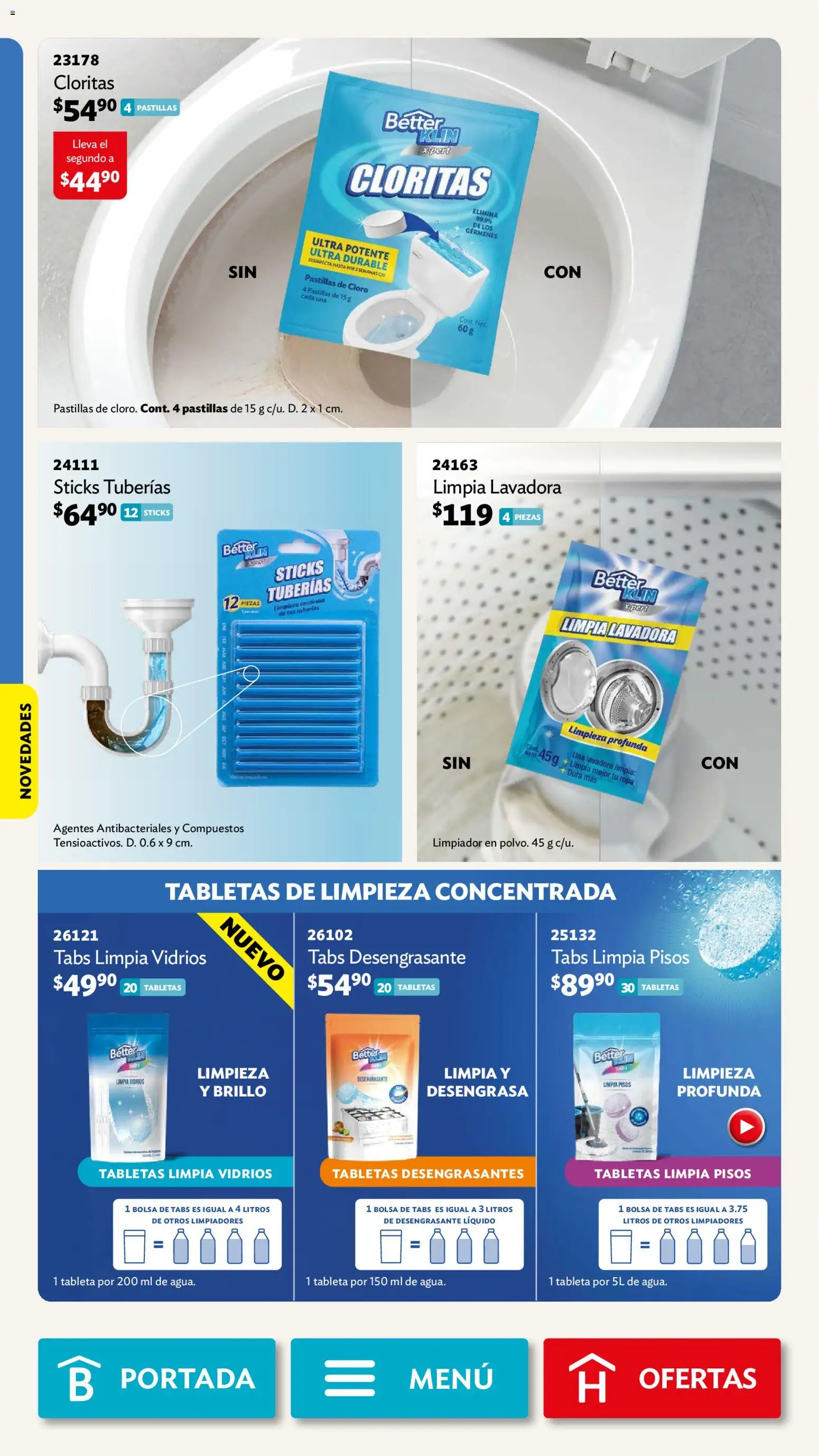 Nuevas ofertas de Betterware válidas en toda la República Mexicana desde el 01.06.2026. ¡Encuentra las mejores ofertas en Betterware campaña 6 2026! | Página: 105