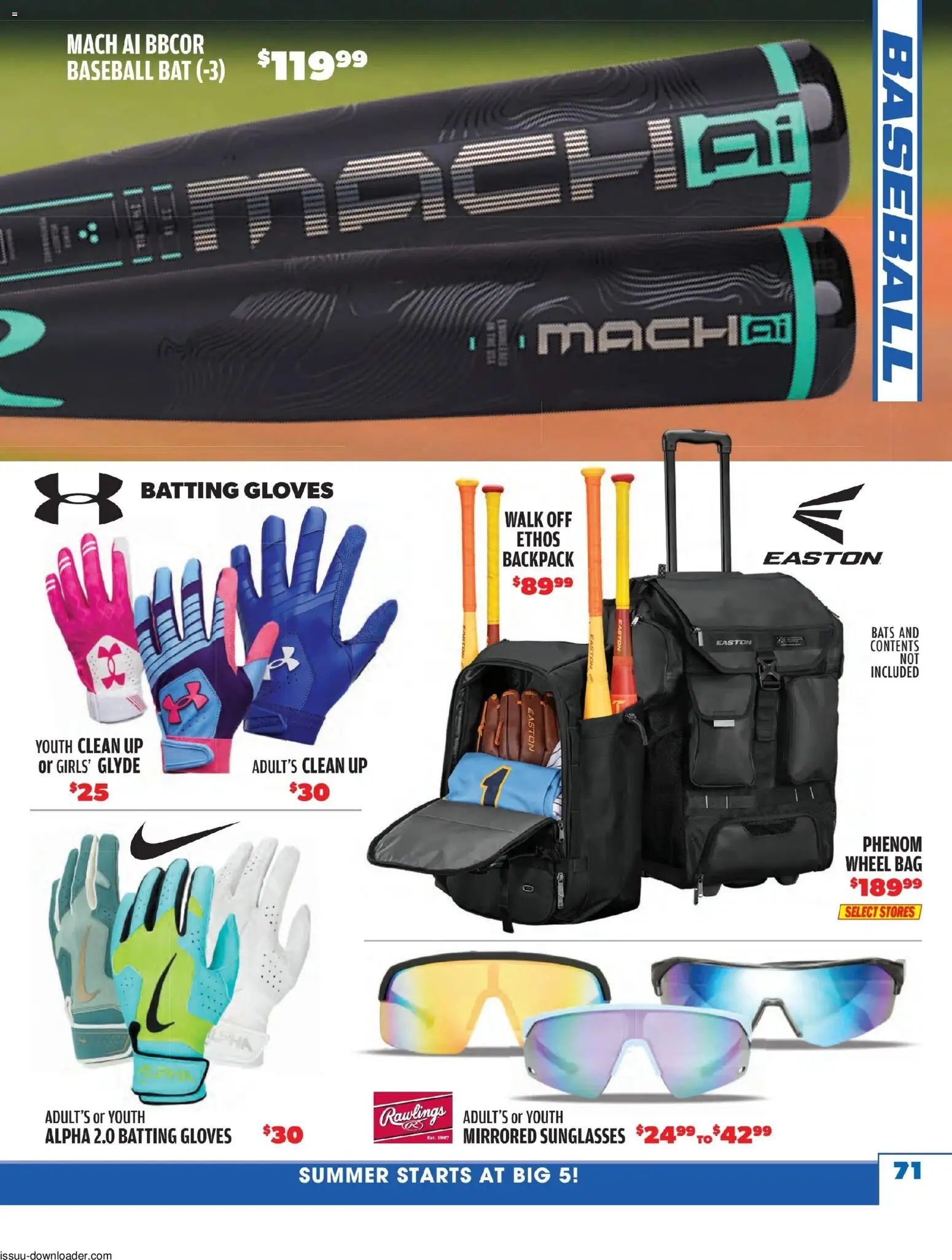 Big 5 Sporting Goods Summer Catalog - valid from 05/26/2026 | Page: 71 | Products: Backpack, Gloves, Bag