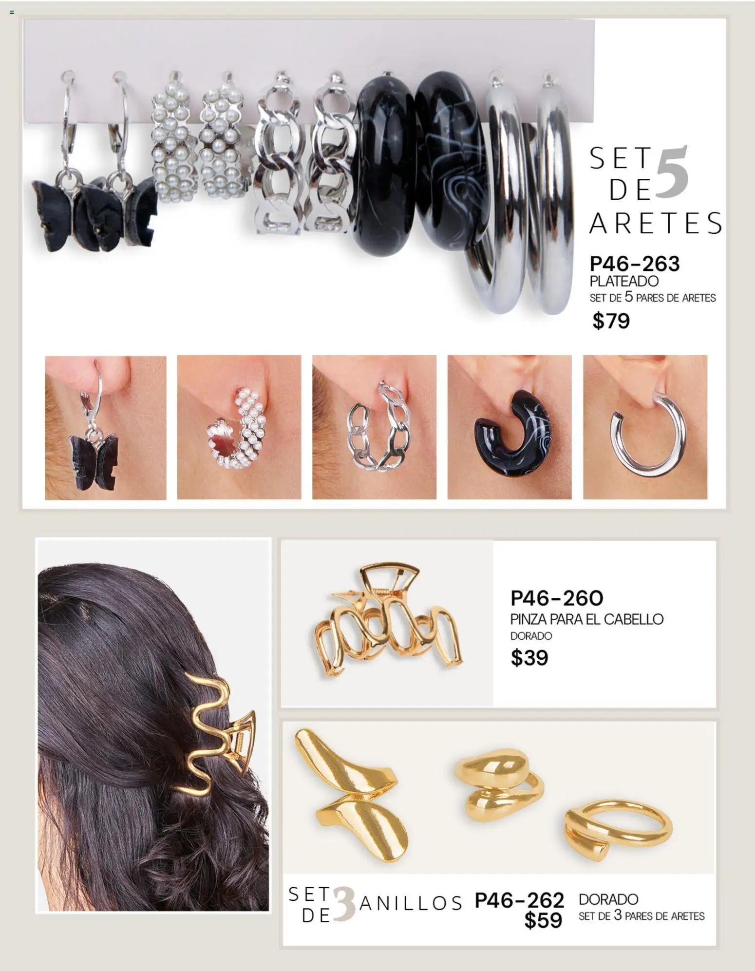 Nuevas ofertas de Cklass válidas en toda la República Mexicana desde el 08/07/2026. ¡Encuentra las mejores ofertas en Cklass catálogo Handbags! | Página: 51 | Productos: Aretes, Pinza