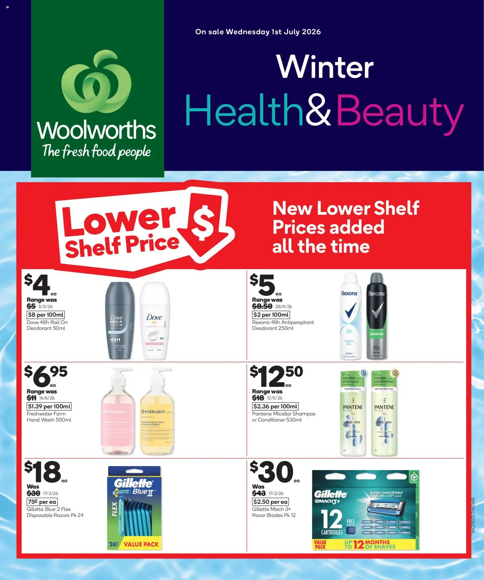 Woolworths catalogue - valid from 01/07/2026 | Page: 2 | Products: Shelf, Powder, Honey, Razors