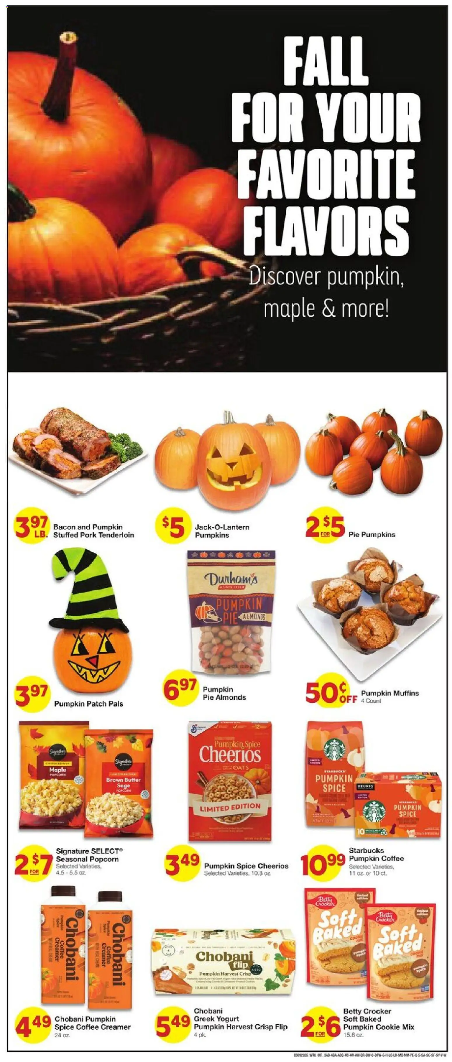 United Supermarkets Weekly Ad - valid from 09/09/2026 | Page: 4 | Products: Butter, Yogurt, Pumpkin, Muffins
