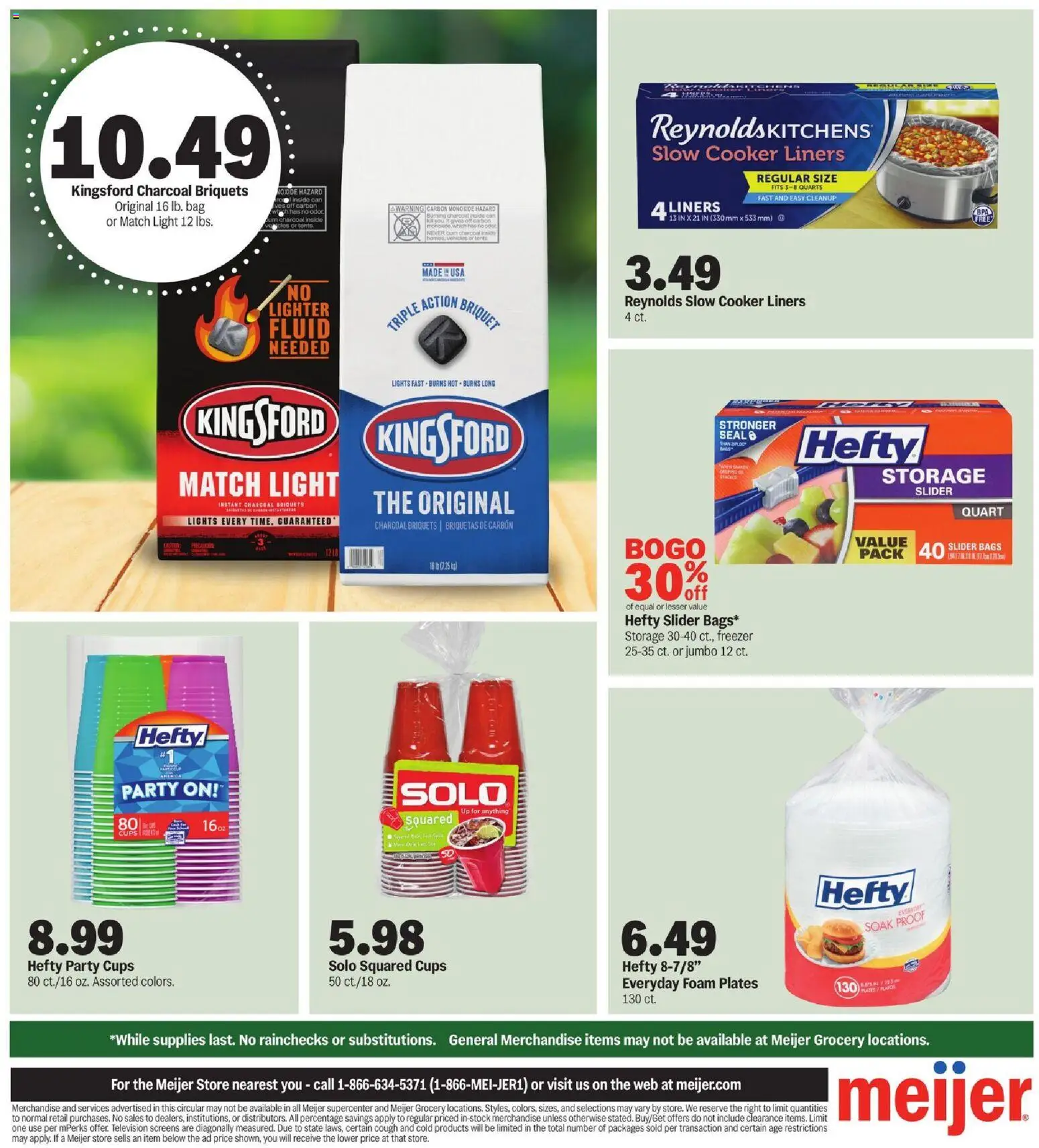 Meijer Tailgating Deals For Every Fan - valid from 09/09/2026 | Page: 11 | Products: Slow cooker, Television, Bag, Foam