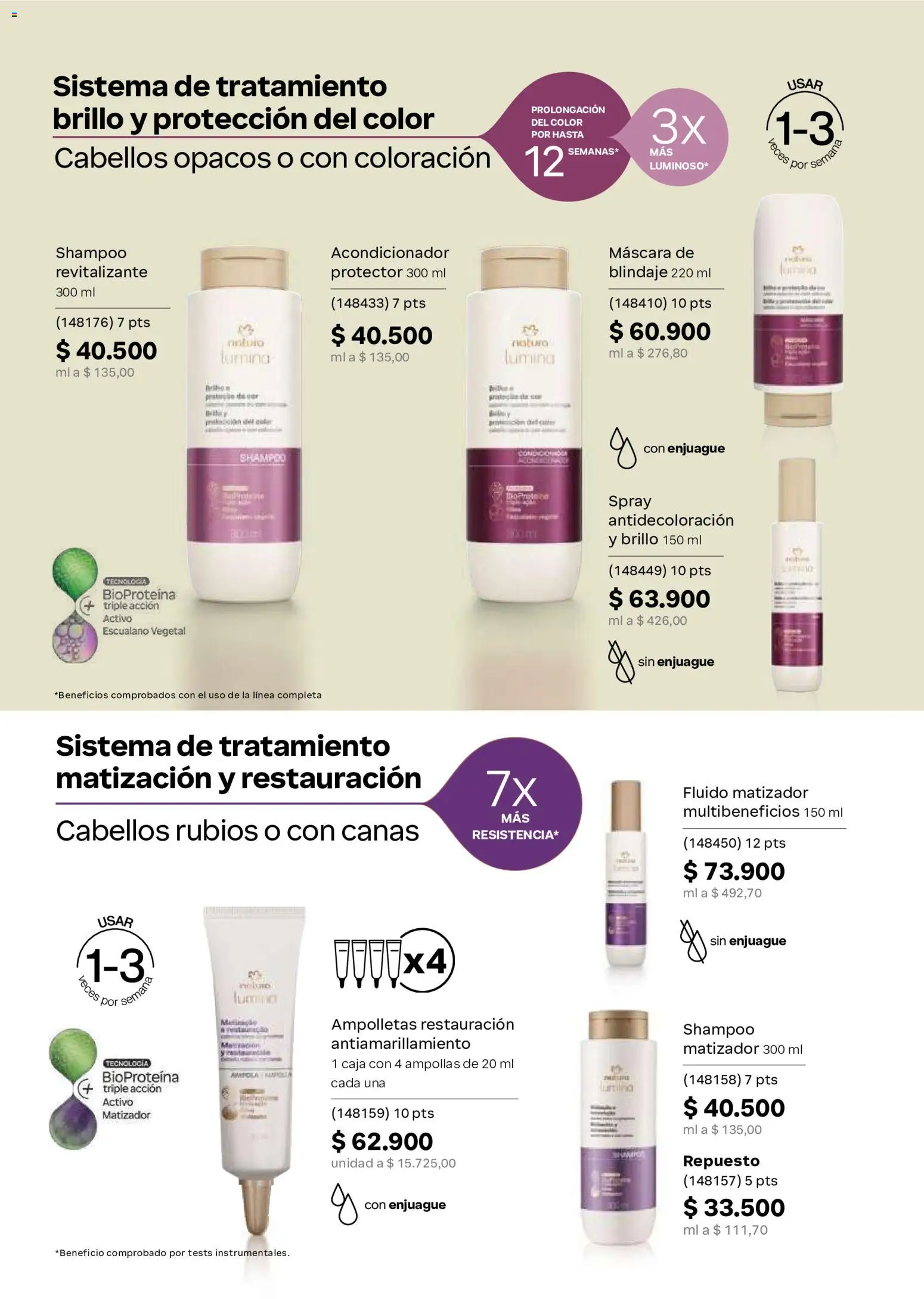 Natura revista - valida desde el 02/09/2026 | Página: 155 | Productos: Shampoo, Brillo, Caja, Acondicionador