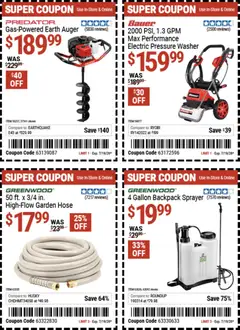 Preview of Harbor Freight weekly ads valid from 07/06/2026 | Page: 18 | Products: Backpack, Washer
