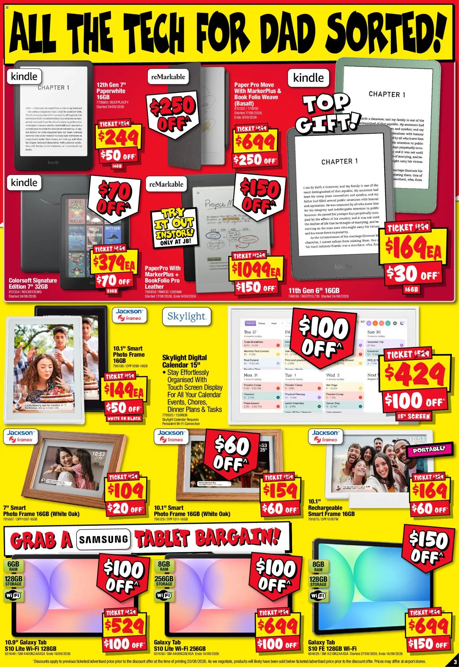 JB Hi-Fi catalogue - valid from 03/09/2026 | Page: 3 | Products: Light, Pest control, Portable, Screen