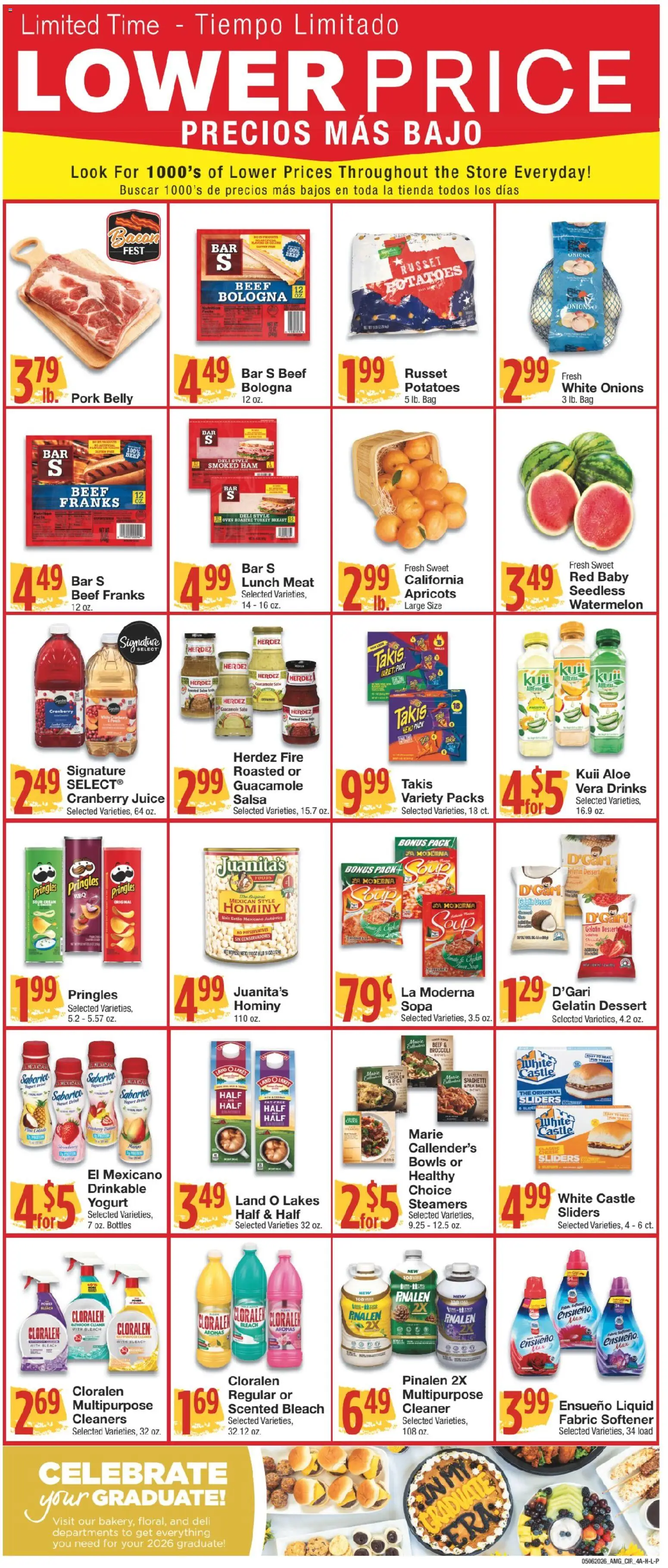 United Supermarkets Ad - valid from 06.05.2026 | Page: 4 | Products: Fabric softener, Beef, Cream, Oven