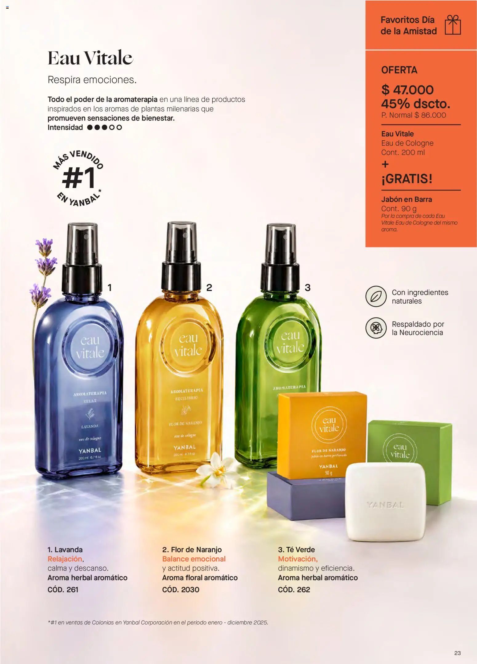 Yanbal revista - valida desde el 15/08/2026 | Página: 23 | Productos: Té, Ingredientes, Té verde, Jabón