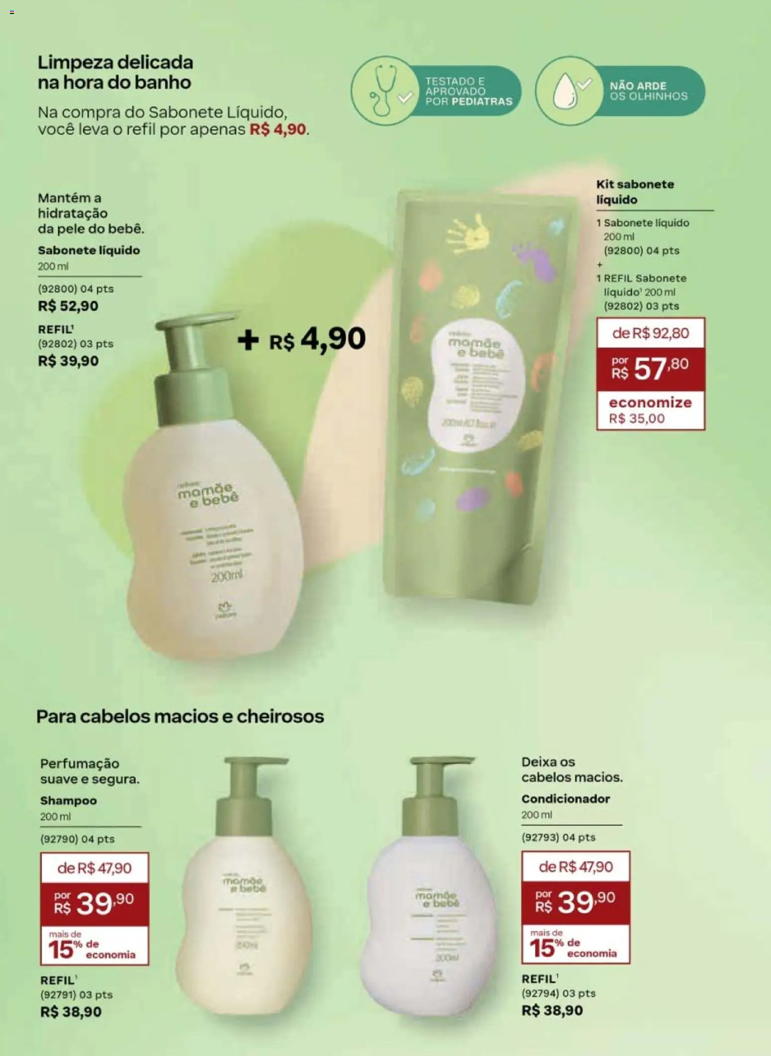 Natura Folheto - válido de 19/07/2026 | Página: 155 | Produtos: Shampoo, Condicionador, Sabonete, Sabonete líquido