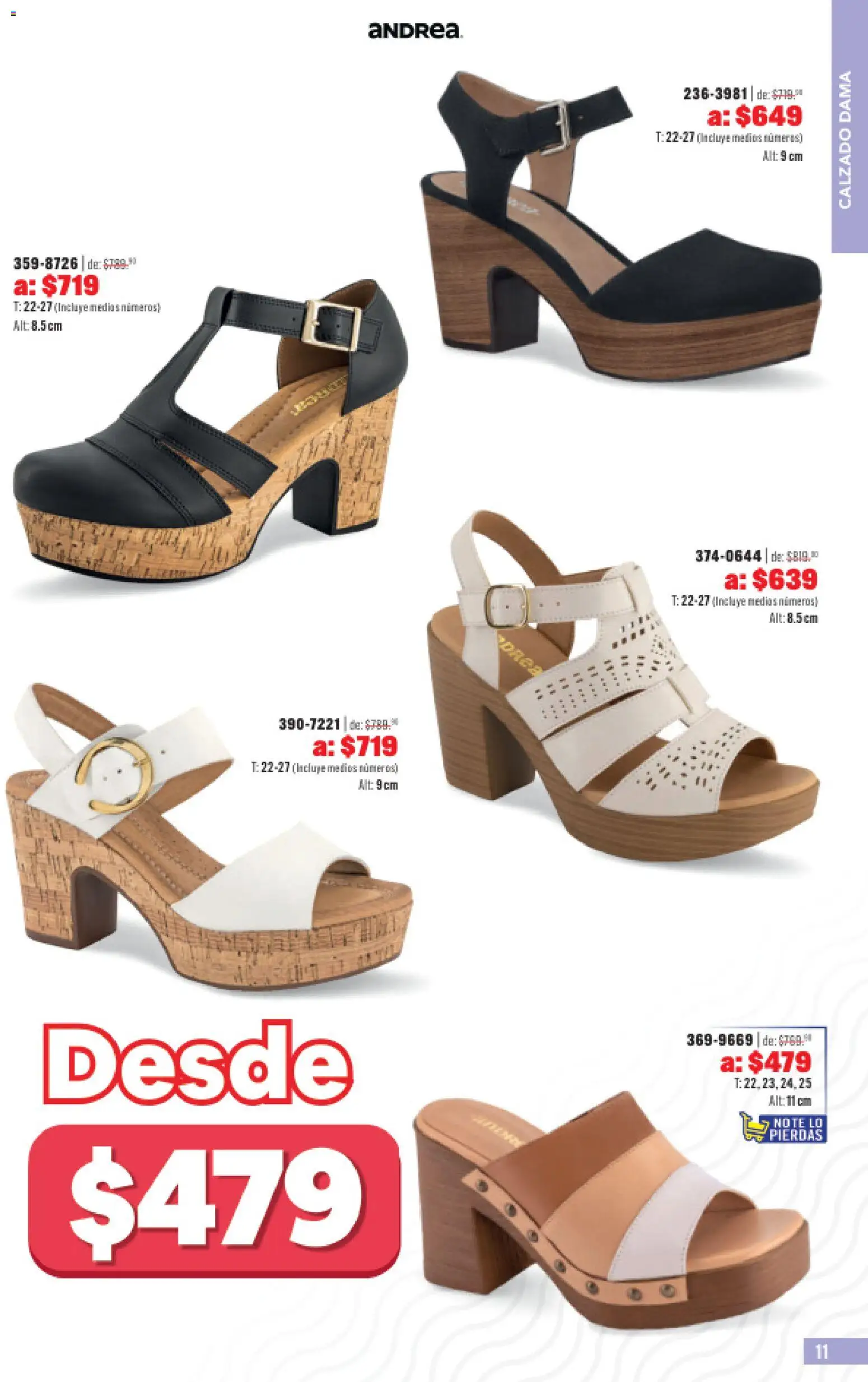 Nuevas ofertas de Andrea válidas en toda la República Mexicana desde el 31.05.2026. ¡Encuentra las mejores ofertas en Andrea catálogo Outlet! | Página: 11