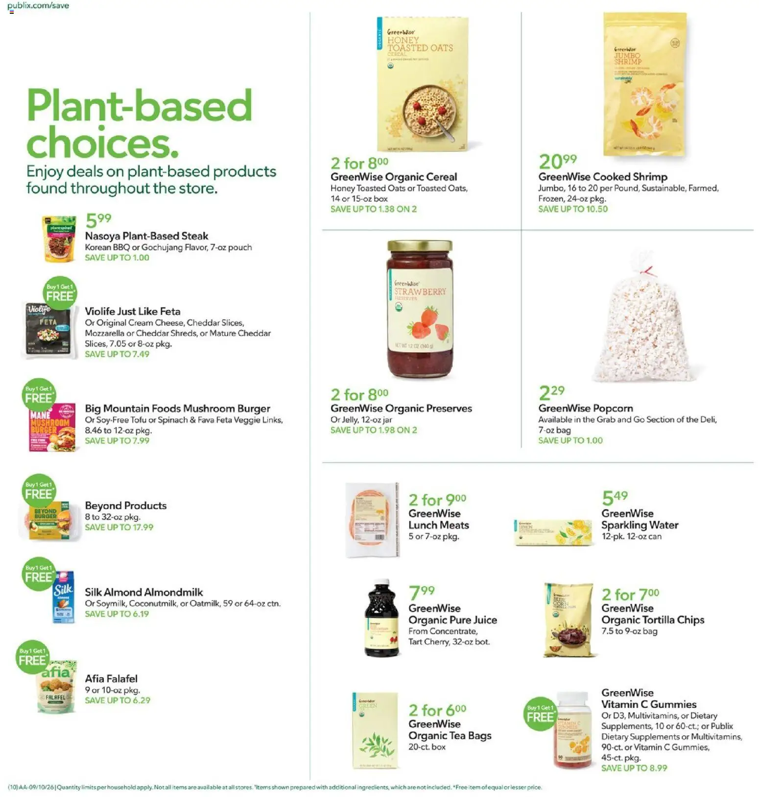 Publix Weekly Ad - valid from 09/09/2026 | Page: 10