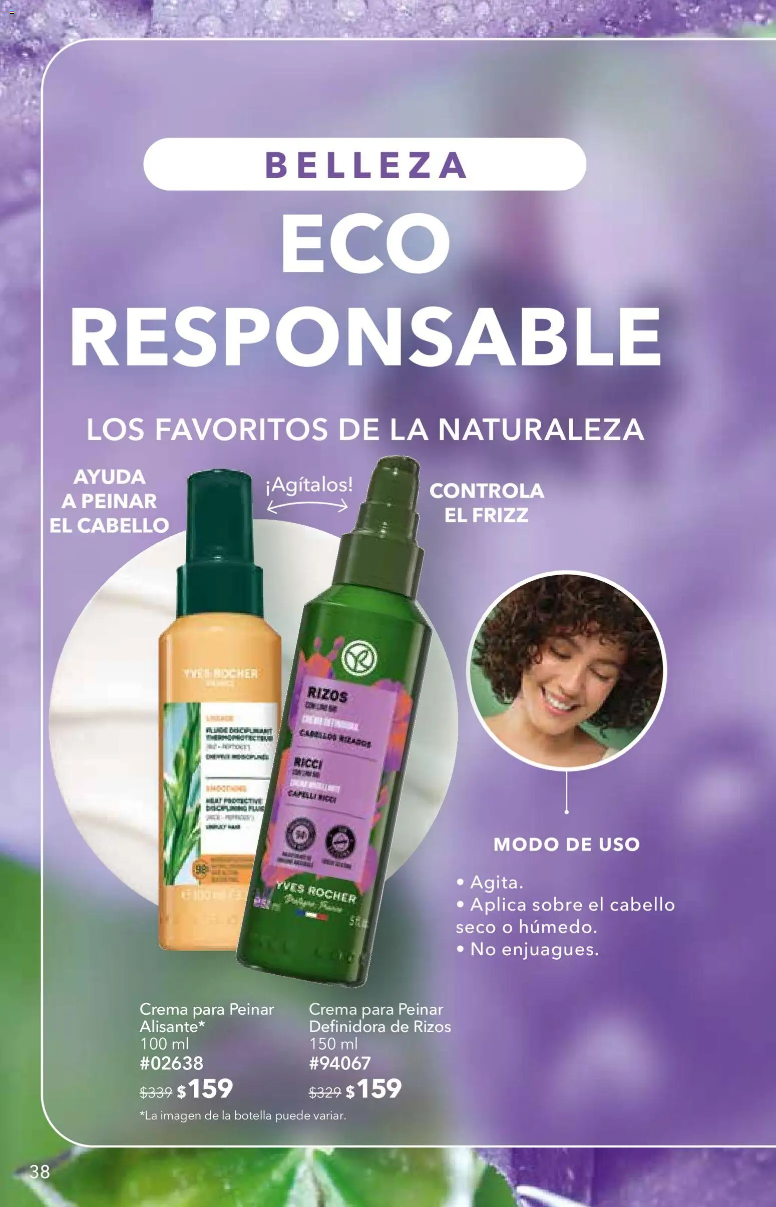 Nuevas ofertas de Yves Rocher válidas en toda la República Mexicana desde el 02/06/2026. ¡Encuentra las mejores ofertas en Yves Rocher campaña 8 2026! | Página: 38 | Productos: Crema, Botella, Sobre