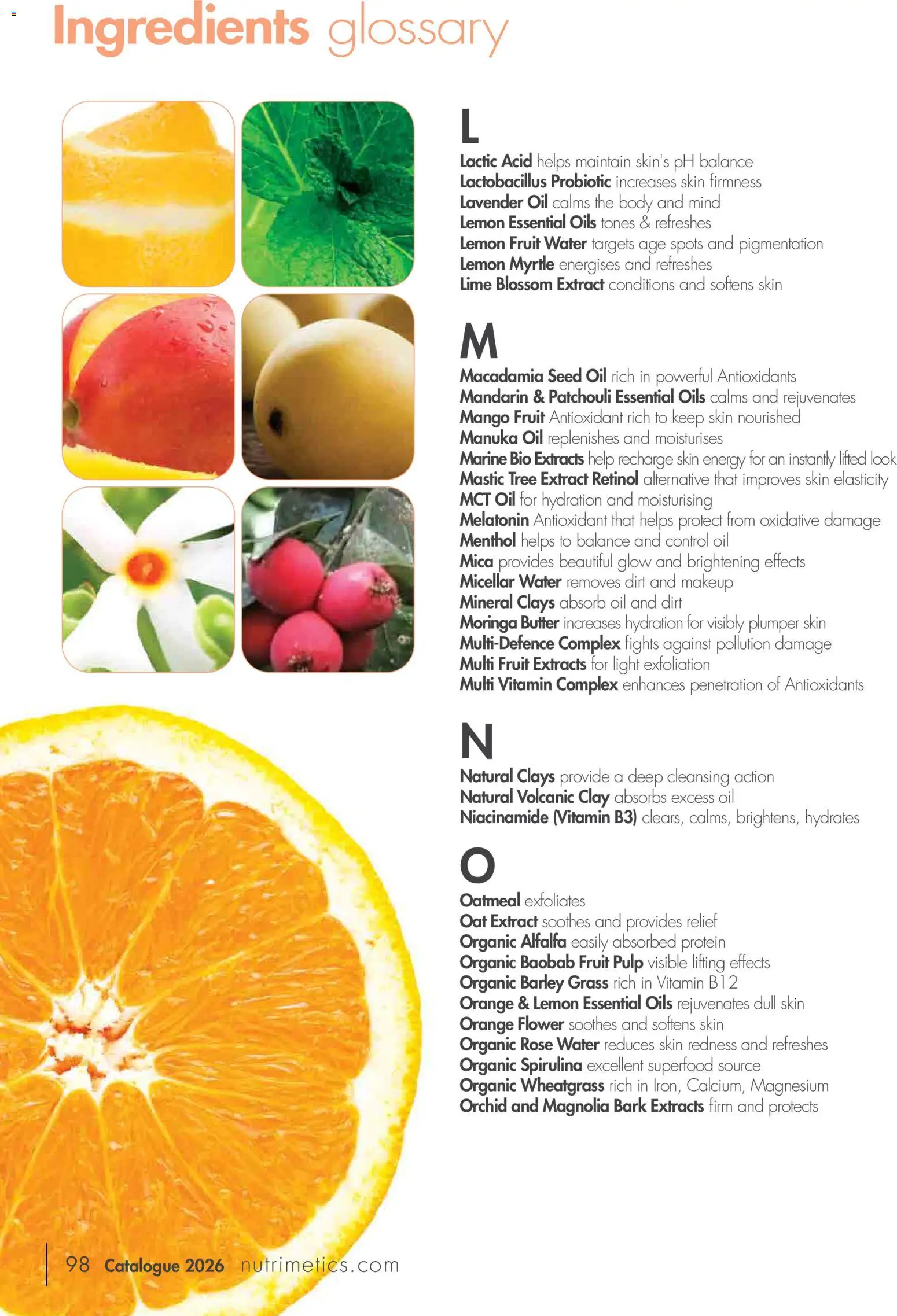 Nutrimetics catalogue - valid from 01/01/2026 | Page: 98 | Products: Light, Oil, Lime, Fruit