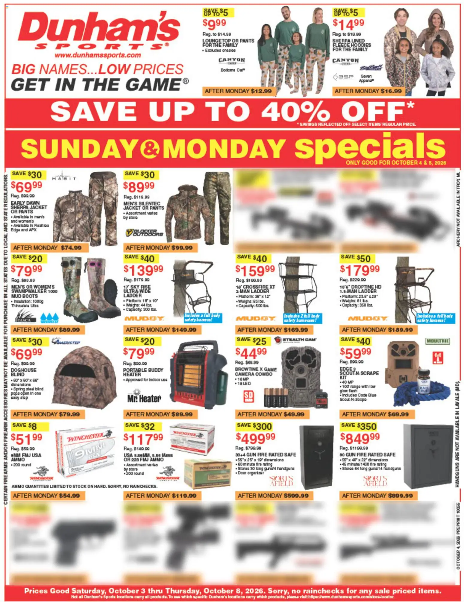 Dunham's Sports Weekly Ad - valid from 10/03/2026 | Page: 1