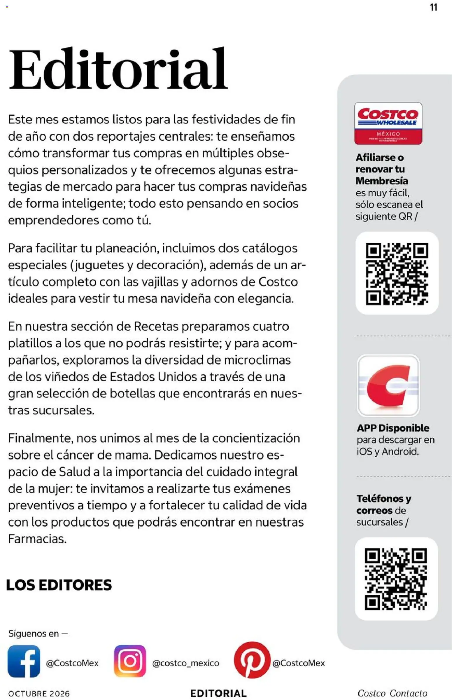 Nuevas ofertas de Costco válidas en toda la República Mexicana desde el 01/10/2026. ¡Encuentra las mejores ofertas en Costco catálogo Octubre! | Página: 11
