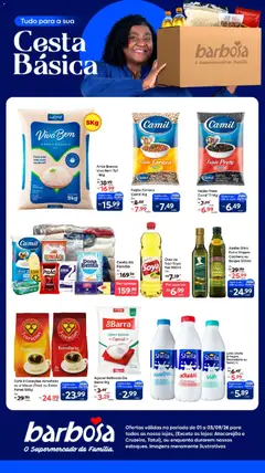 Barbosa Supermercados ofertas Cesta Básica - Pré-Visualização do folheto da loja Barbosa Supermercados, válido de 01/09/2026