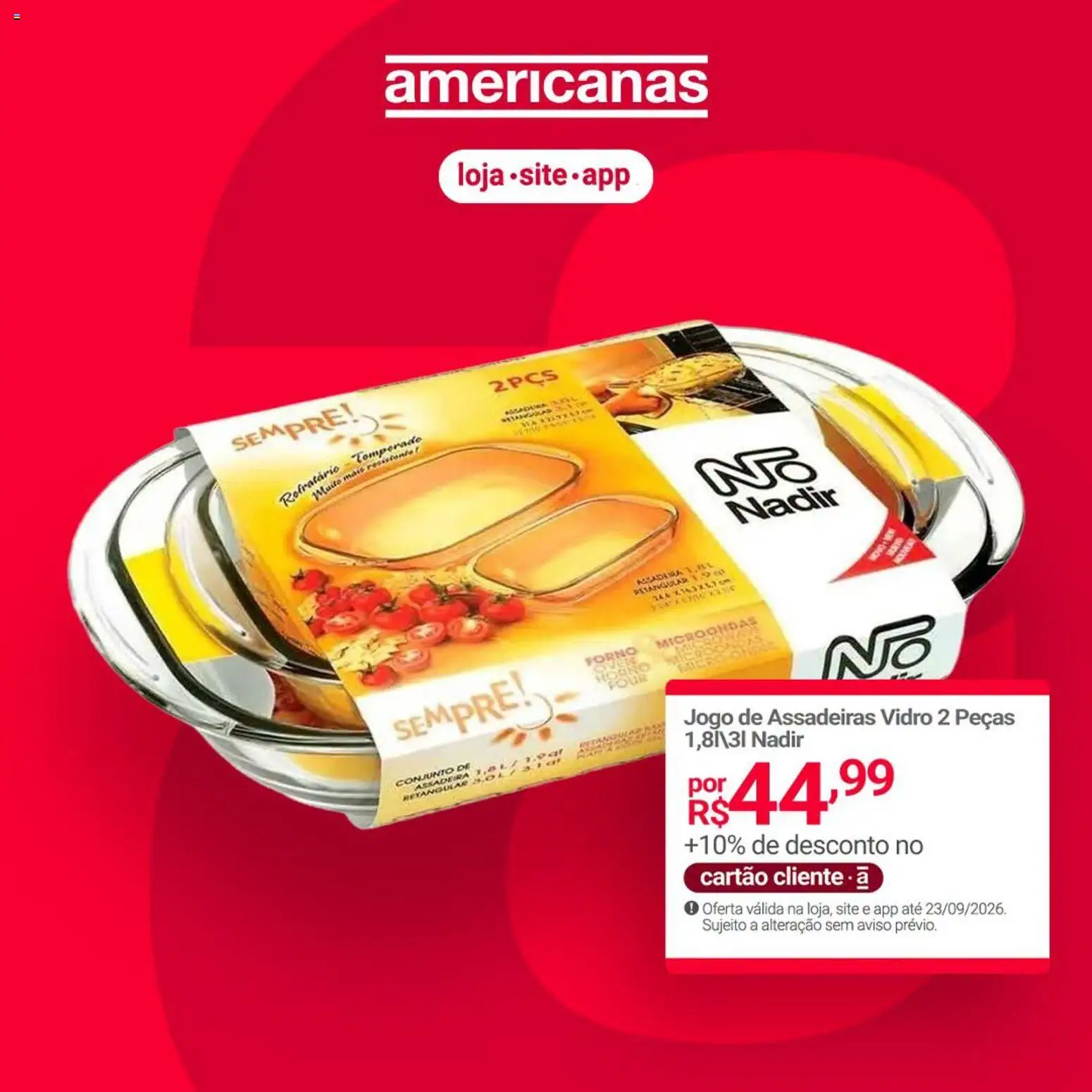 Lojas Americanas Folheto - válido de 22/09/2026 | Página: 1