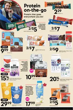 Preview of Safeway - Natural and Wellness Booklet from shop Safeway valid from Aug 13, 2026 | Page: 5 | Products: Protein bar, Peanut butter, Butter, Protein