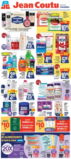 Preview of Jean Coutu weekly flyer from shop Jean Coutu valid from Aug 20, 2026