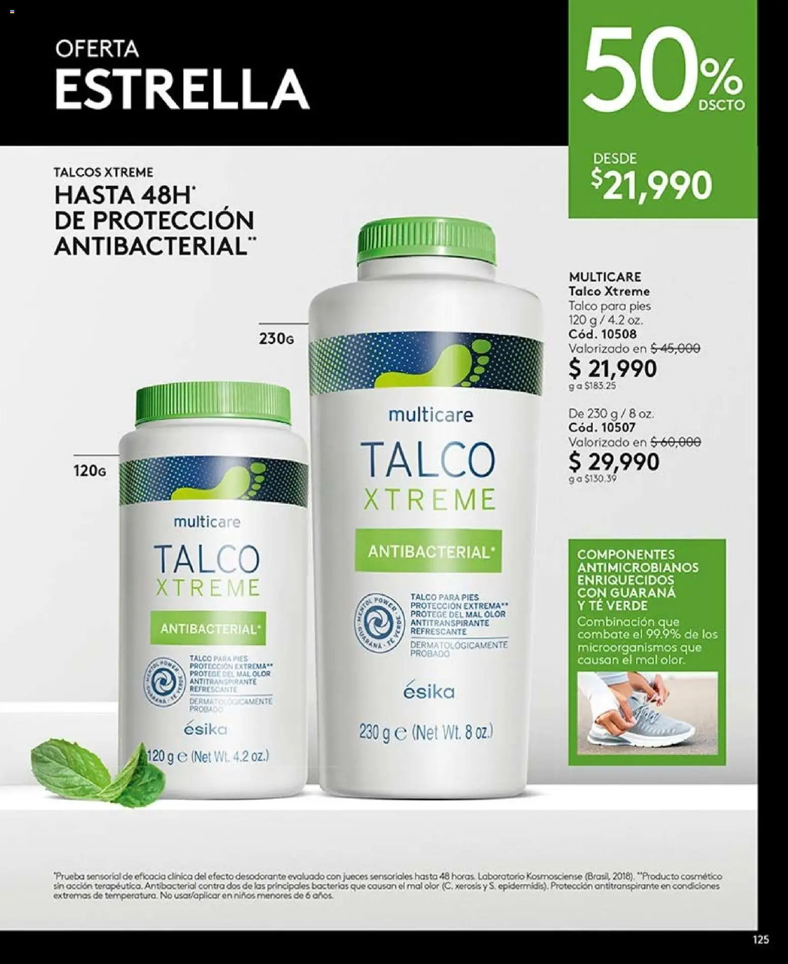 Ésika revista - valida desde el 07/08/2026 | Página: 125 | Productos: Té, Combinación, Desodorante, Antitranspirante