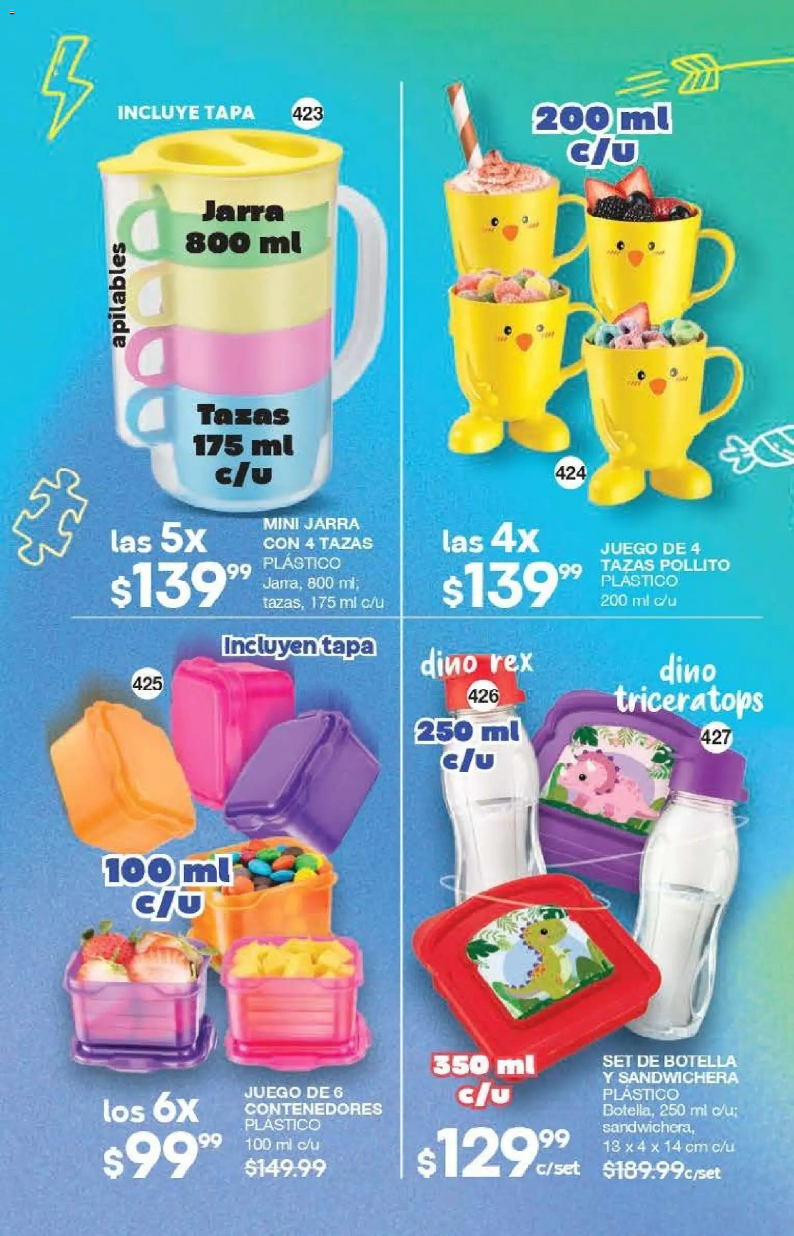 Nuevas ofertas de Fuller válidas en toda la República Mexicana desde el 13.05.2026. ¡Encuentra las mejores ofertas en Fuller campaña 3 2026! | Página: 104 | Productos: Sandwichera, Juego, Botella, Jarra