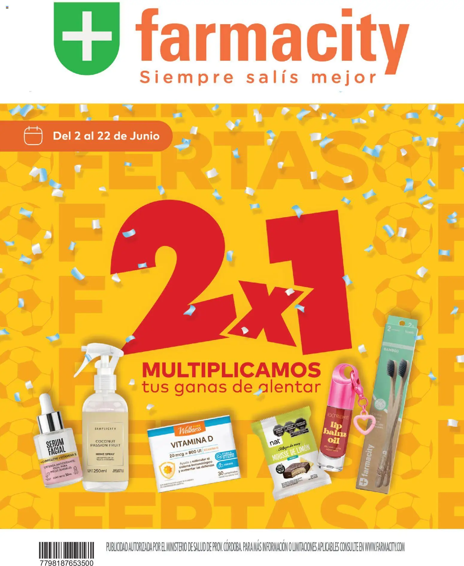 Farmacity catálogo │ válido desde el 02.06.2026 | Página: 1 | Productos: Serum, Mousse, Limón