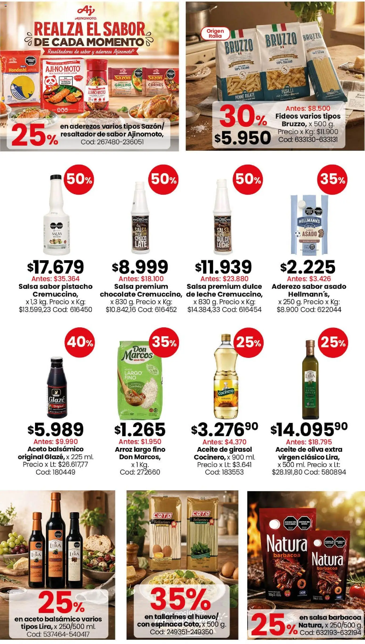 Coto - Almacén y bebidas │ válido desde el 14/09/2026 | Página: 2 | Productos: Aceite de oliva extra virgen, Aceite de girasol, Espinaca, Pasta