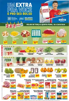 Extra ofertas de Mercado Terça e Quinta - Pré-Visualização do folheto da loja Extra, válido de 18/08/2026