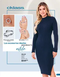 Vista previa de Cklass catálogo Invierno, nuevo folleto de la tienda, válido en México a partir del 11/09/2026 | Página: 75 | Productos: Vestido, Aretes, Pinza