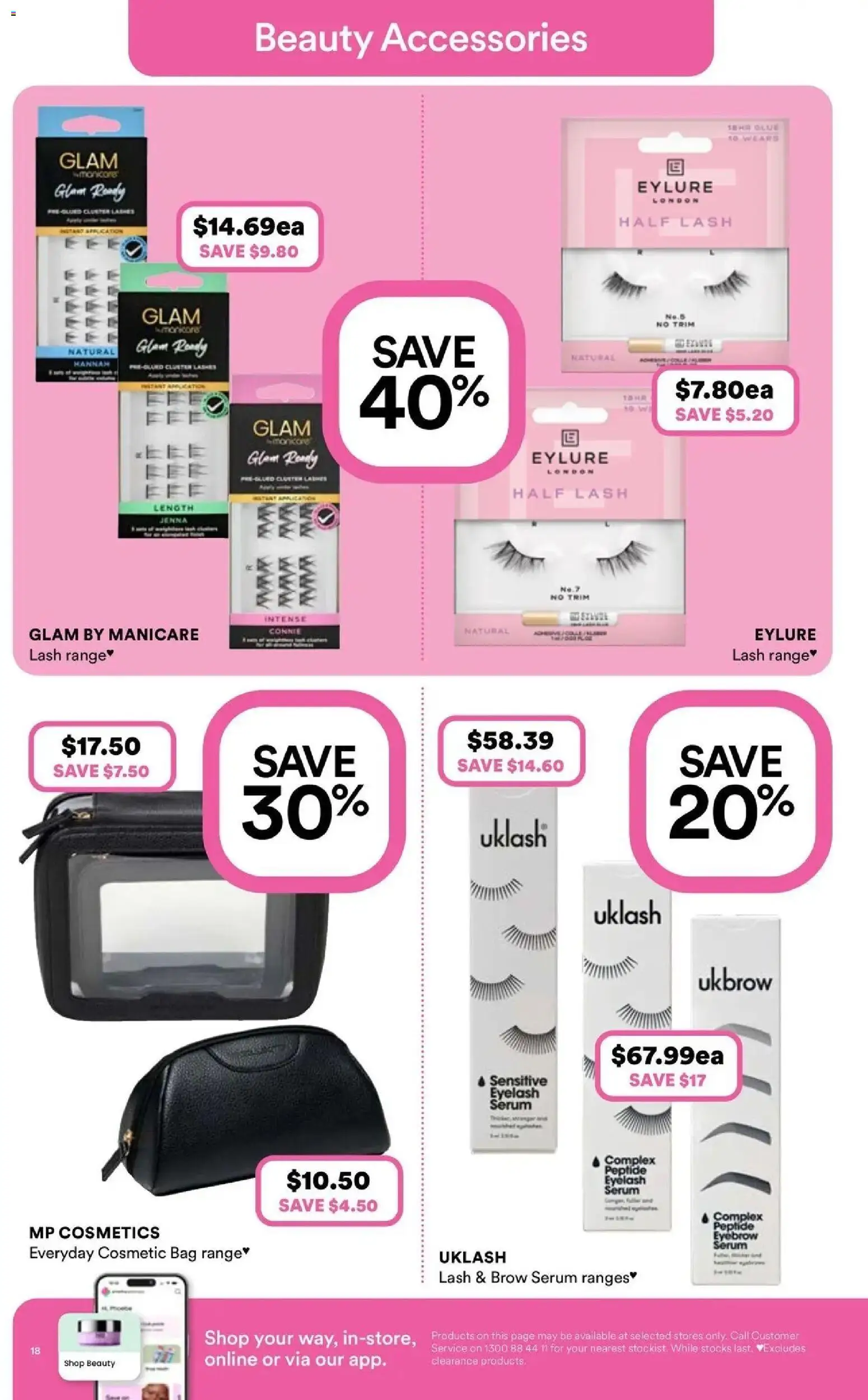 Priceline Pharmacy catalogue - valid from 03.06.2026 | Page: 18 | Products: Accessories, Eyebrow, Eyelash serum, Bag