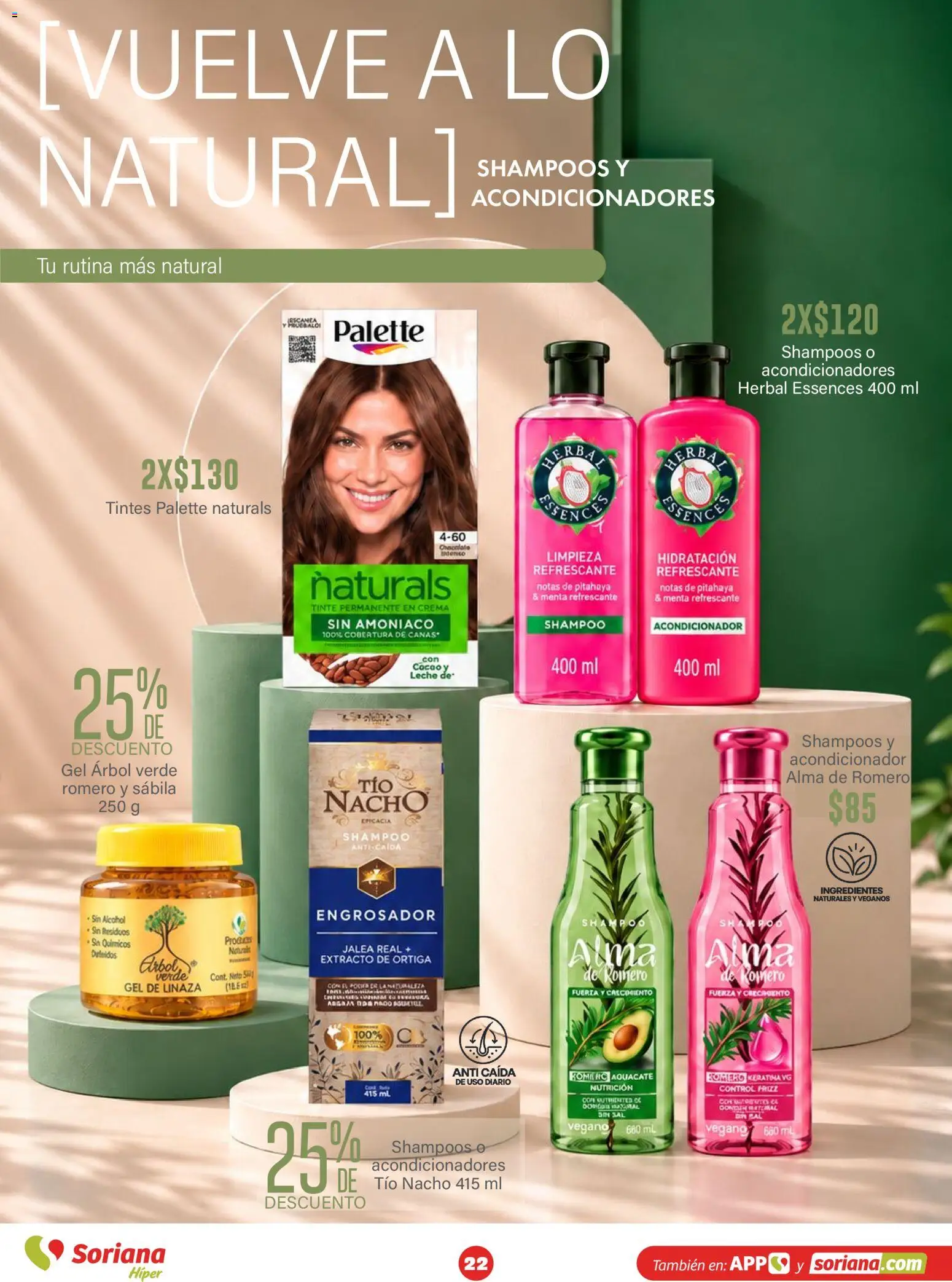 Nuevas ofertas de Soriana válidas en toda la República Mexicana desde el 30/09/2026. ¡Encuentra las mejores ofertas en Soriana Híper - Modo #Glowing! | Página: 22 | Productos: Crema, Leche, Alcohol, Acondicionador