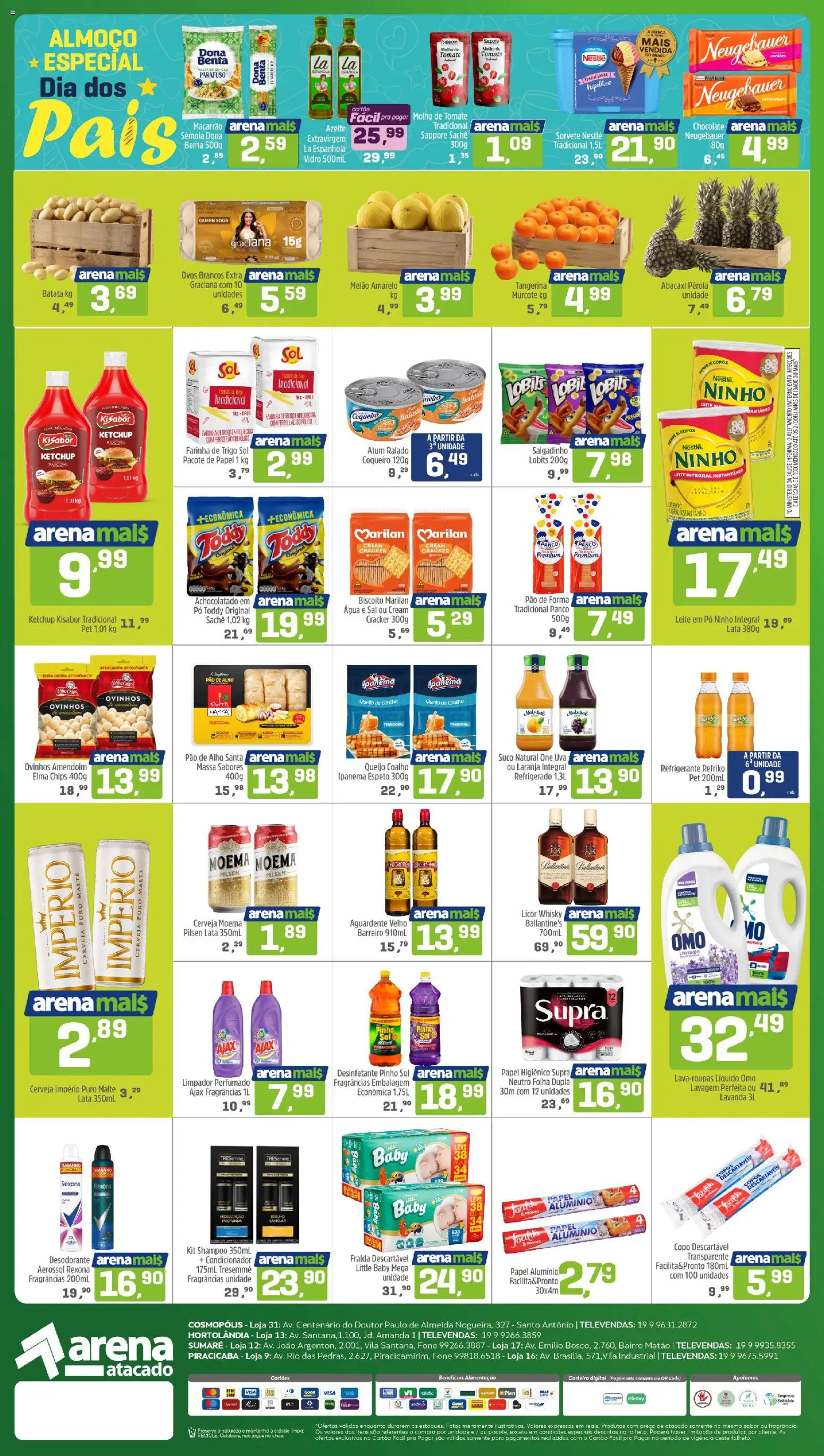 Arena Atacado Folheto - válido de 07/08/2026 | Página: 2 | Produtos: Licor, Achocolatado, Suco, Papel higiênico