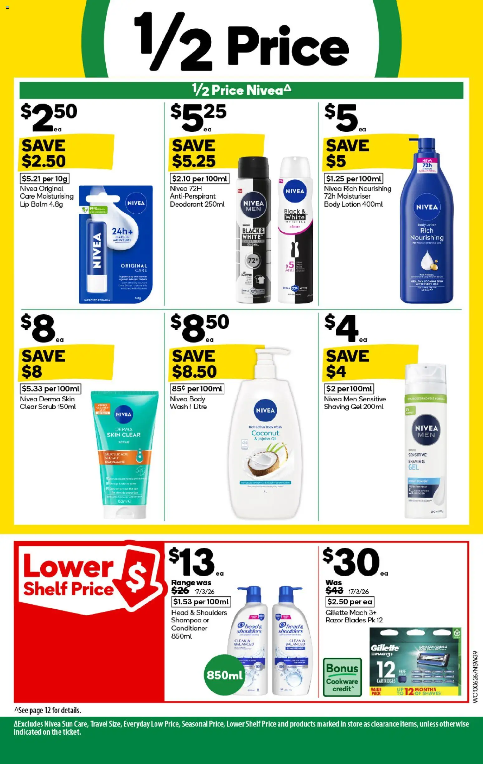 Woolworths catalogue - valid from 10.06.2026 | Page: 39 | Products: Shelf, Lotion, Moisturiser, Razor