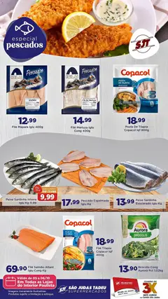 São Judas Tadeu ofertas Especial Pescados - Pré-Visualização do folheto da loja São Judas Tadeu, válido de 05/10/2026