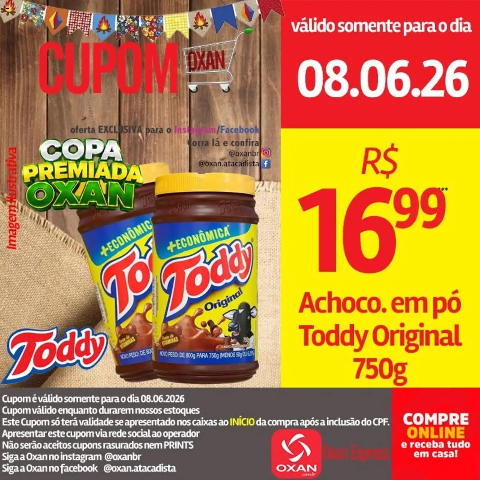 Oxan Atacadista Folheto - válido de 08.06.2026 | Página: 6 | Produtos: Pó, Copa