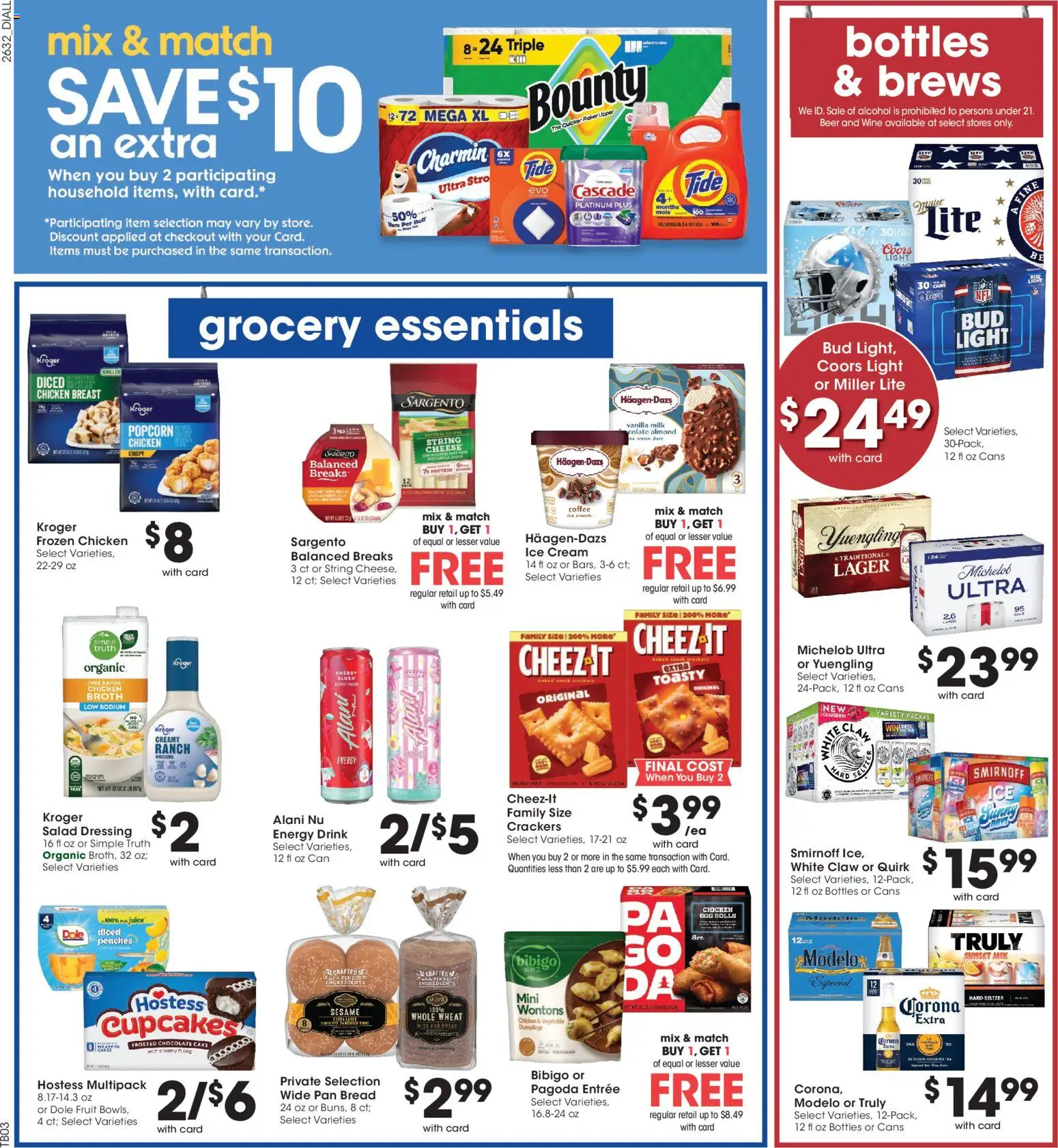 Dillons Weekly Ad - valid from 09/09/2026 | Page: 7 | Products: Pan, Cheese, Wine, Ice cream