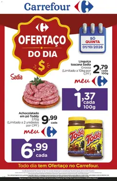 Carrefour ofertas do Dia - Pré-Visualização do folheto da loja Carrefour, válido de 01/10/2026