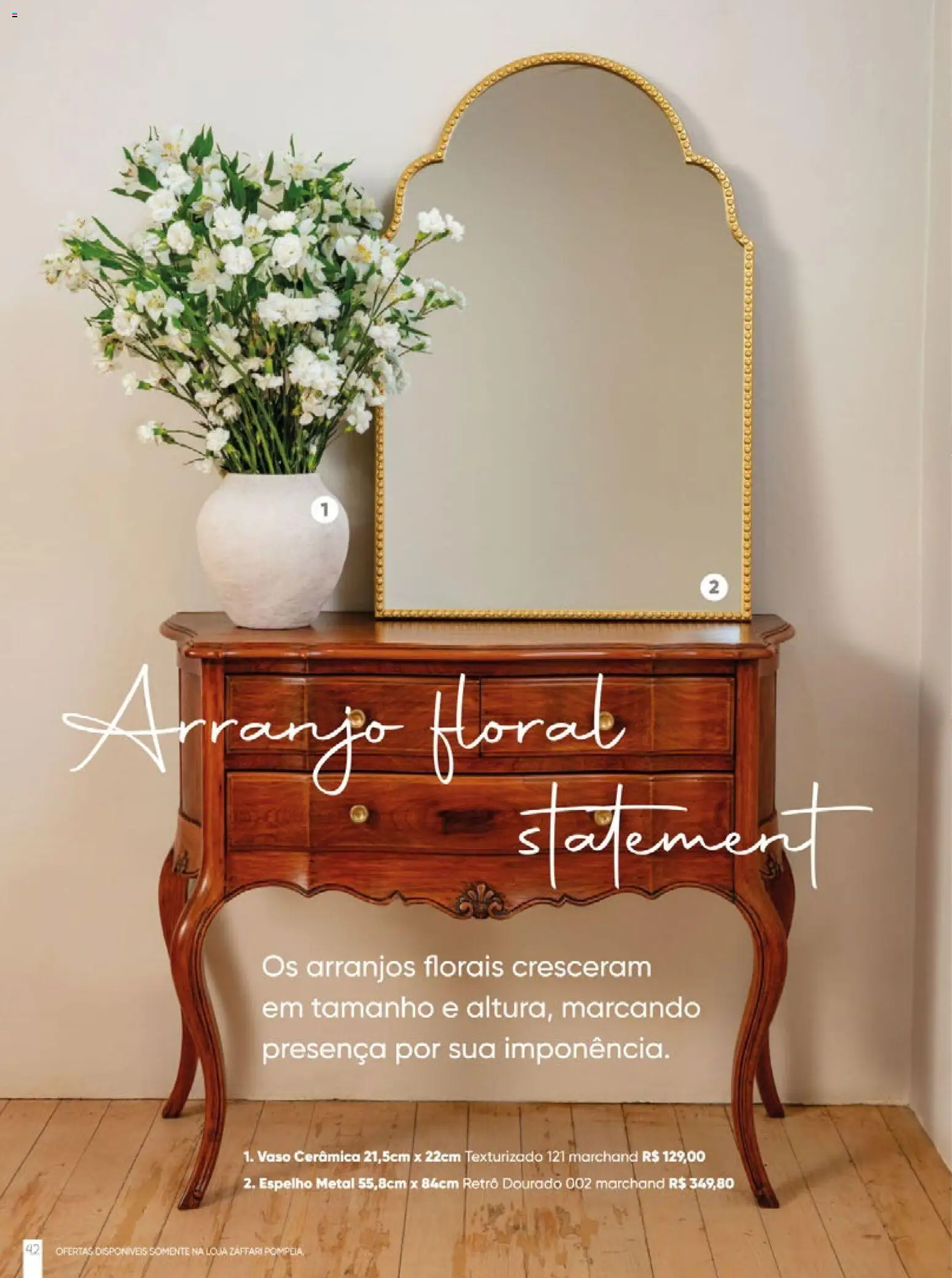 Zaffari Folheto - válido de 06/05/2026 | Página: 42 | Produtos: Espelho, Vaso