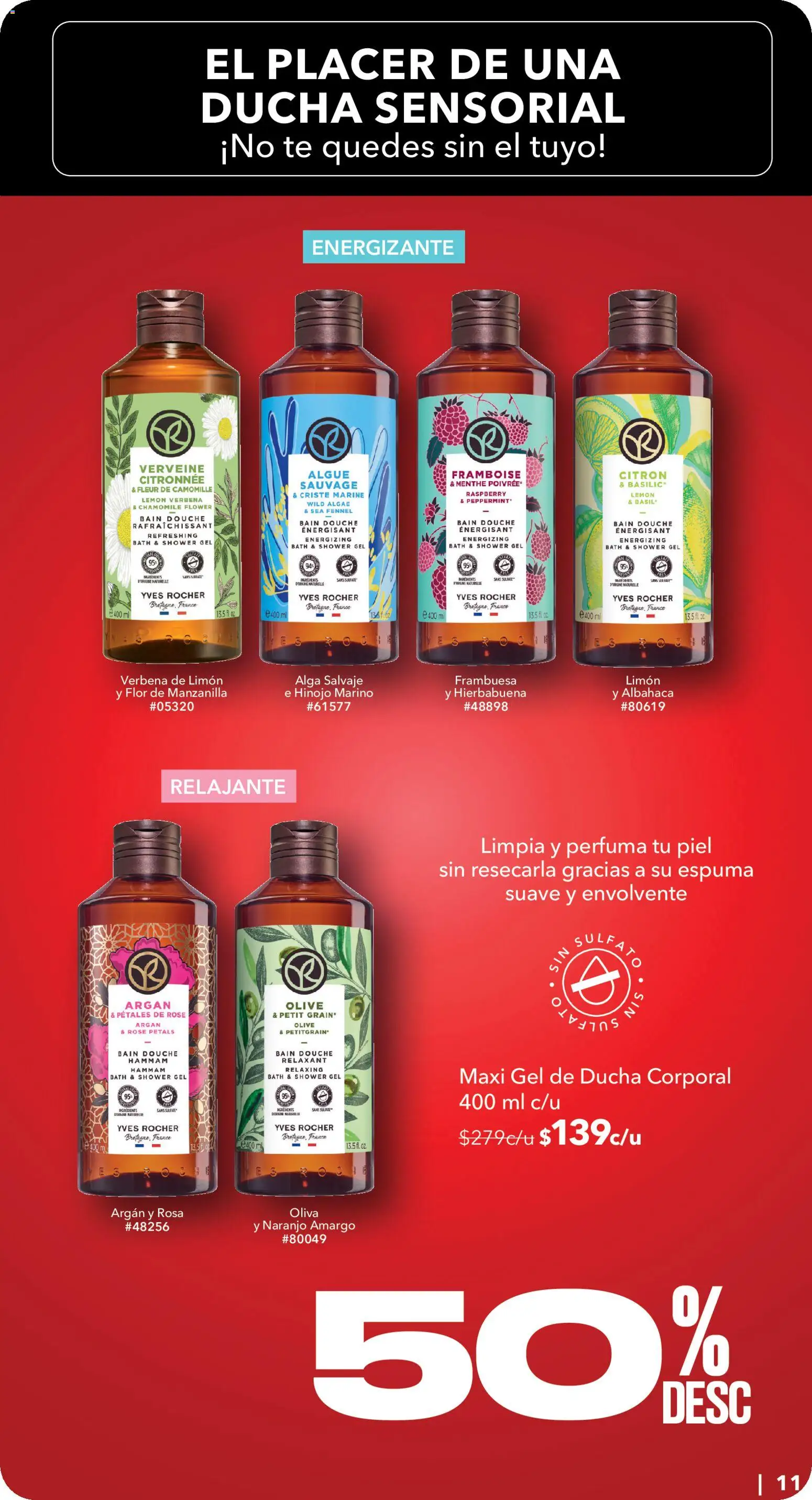 Nuevas ofertas de Yves Rocher válidas en toda la República Mexicana desde el 25.05.2026. ¡Encuentra las mejores ofertas en Yves Rocher Hot Sale! | Página: 11 | Productos: Hinojo, Espuma, Té, Gel de ducha