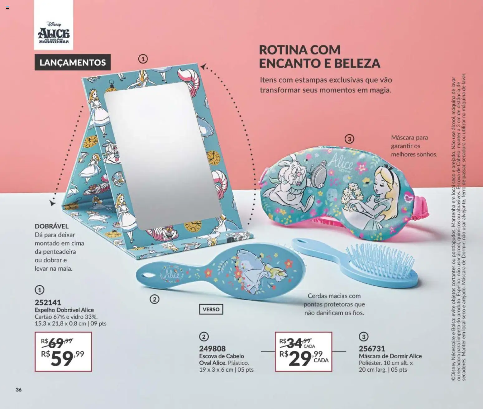Avon Folheto - válido de 01/09/2026 | Página: 36 | Produtos: Penteadeira, Escova, Espelho, Escova de cabelo