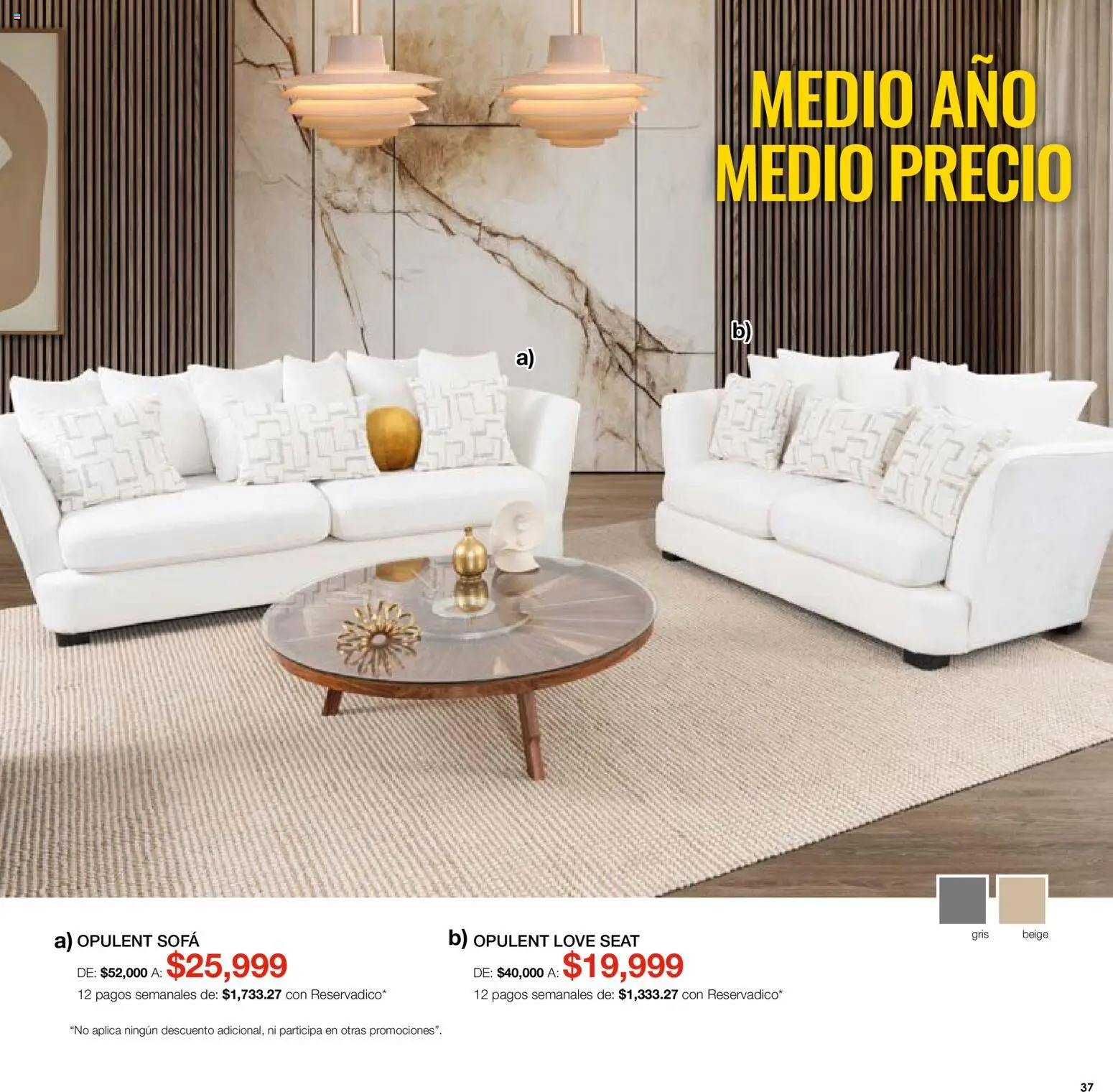Nuevas ofertas de Muebles Dico válidas en toda la República Mexicana desde el 07.05.2026. ¡Encuentra las mejores ofertas en Muebles Dico catálogo Medio año, medio precio! | Página: 37