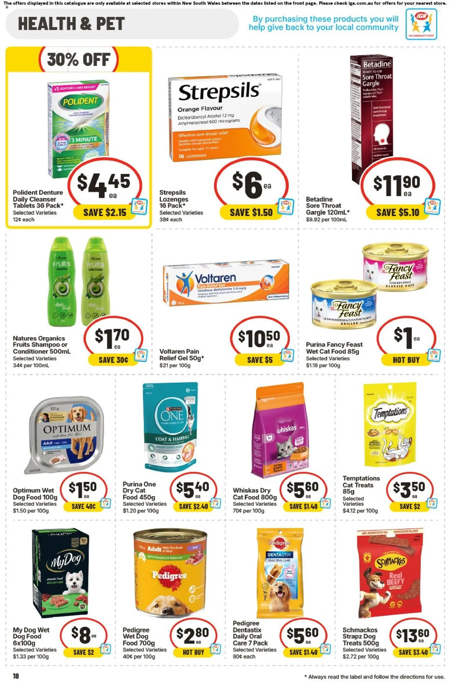IGA catalogue - valid from 05/08/2026 | Page: 20 | Products: Dog food, Coat, Fruits, Tablets