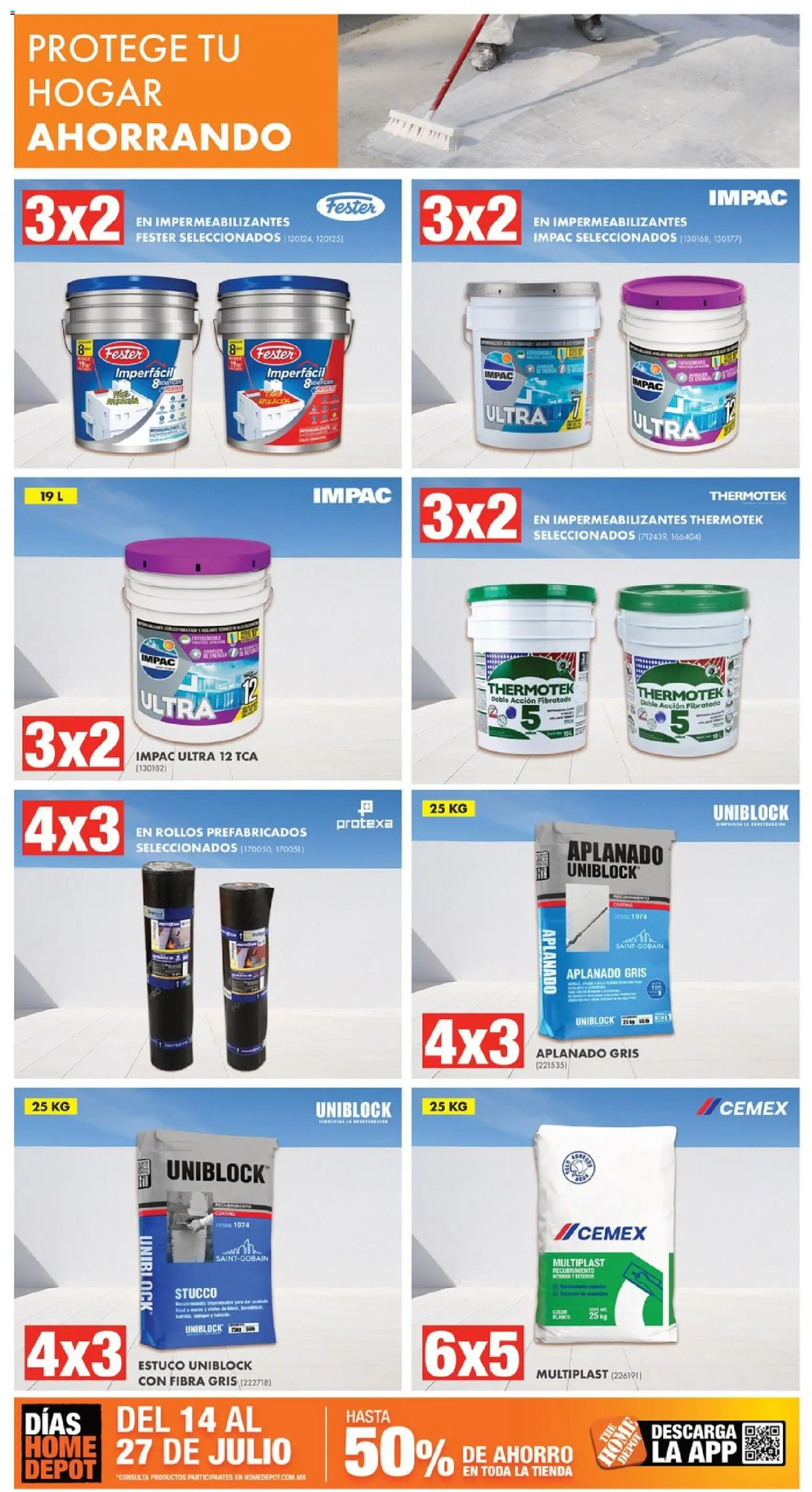 Nuevas ofertas de Home Depot válidas en toda la República Mexicana desde el 14/07/2026. ¡Encuentra las mejores ofertas en Home Depot catálogo! | Página: 9