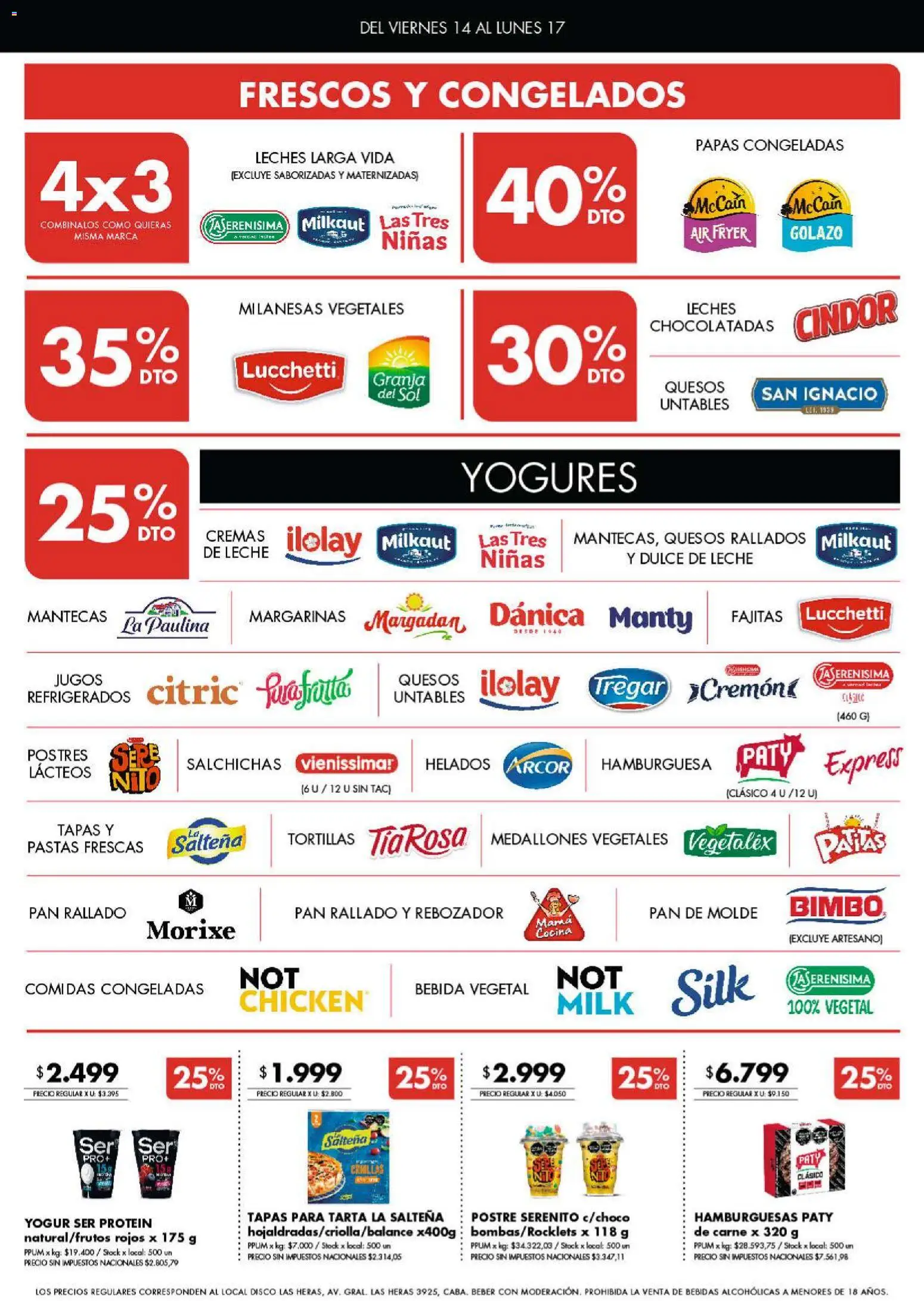 Disco - Ofertas │ válido desde el 13/08/2026 | Página: 4 | Productos: Dulce de leche, Hamburguesa, Leche, Salchichas
